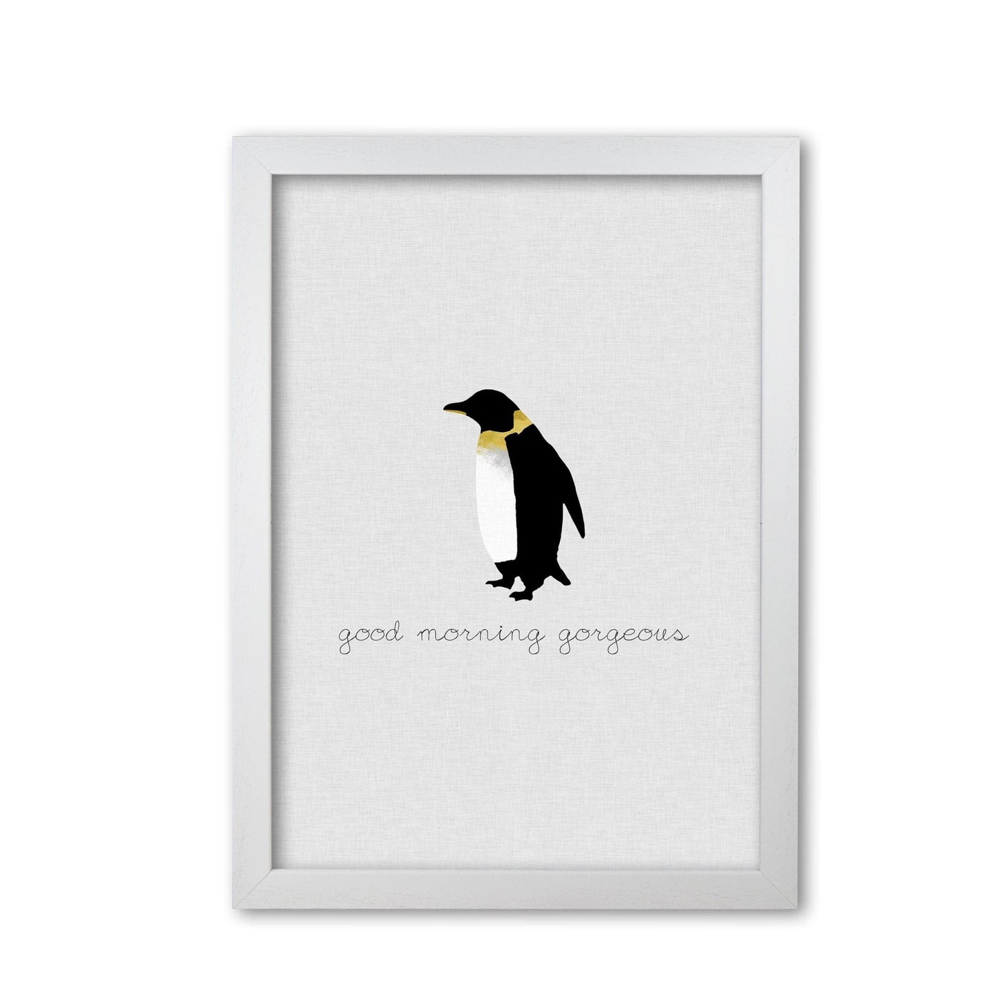 Good morning gorgeous animal quote fine art print by orara studio