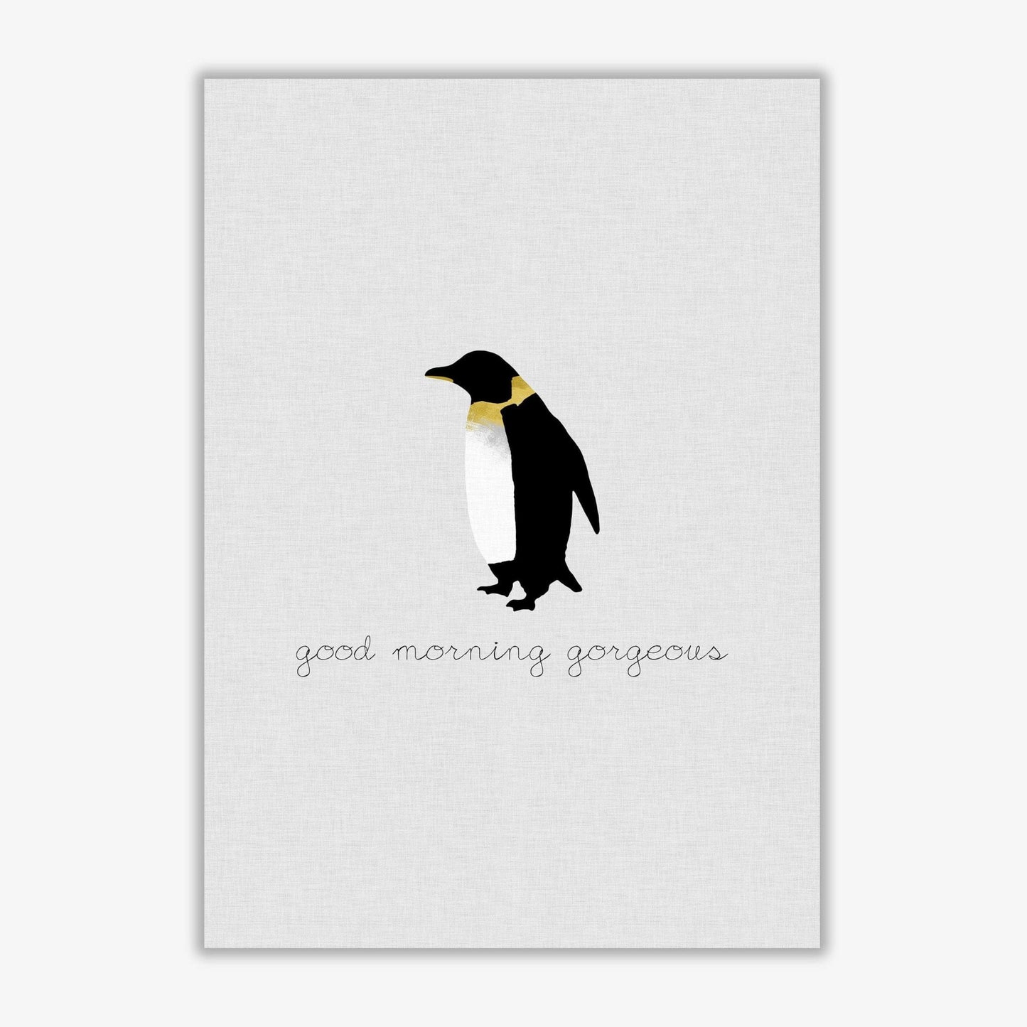 Good morning gorgeous animal quote fine art print by orara studio