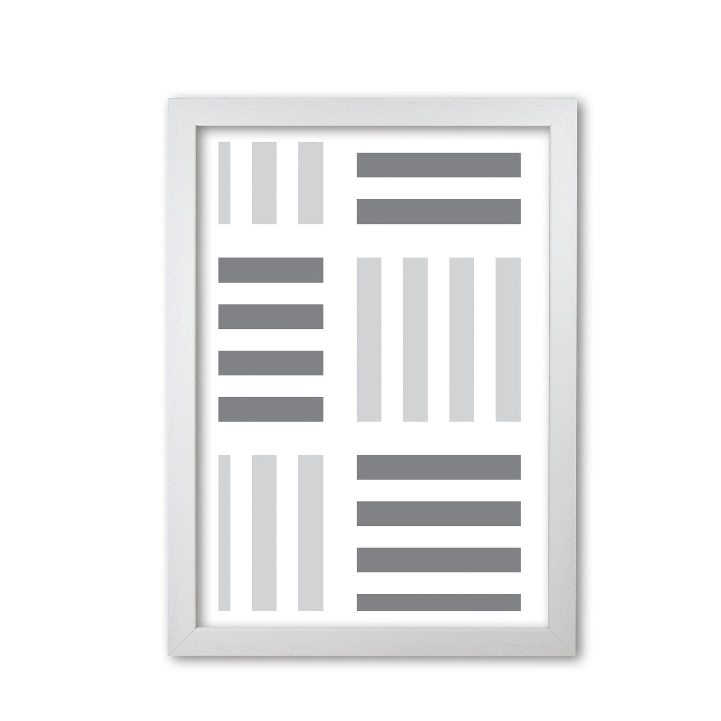 Grey abstract patterns 2 modern fine art print