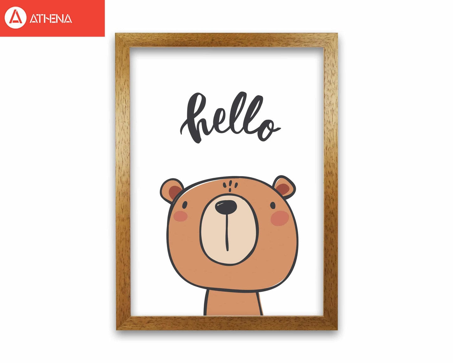 Hello bear modern fine art print