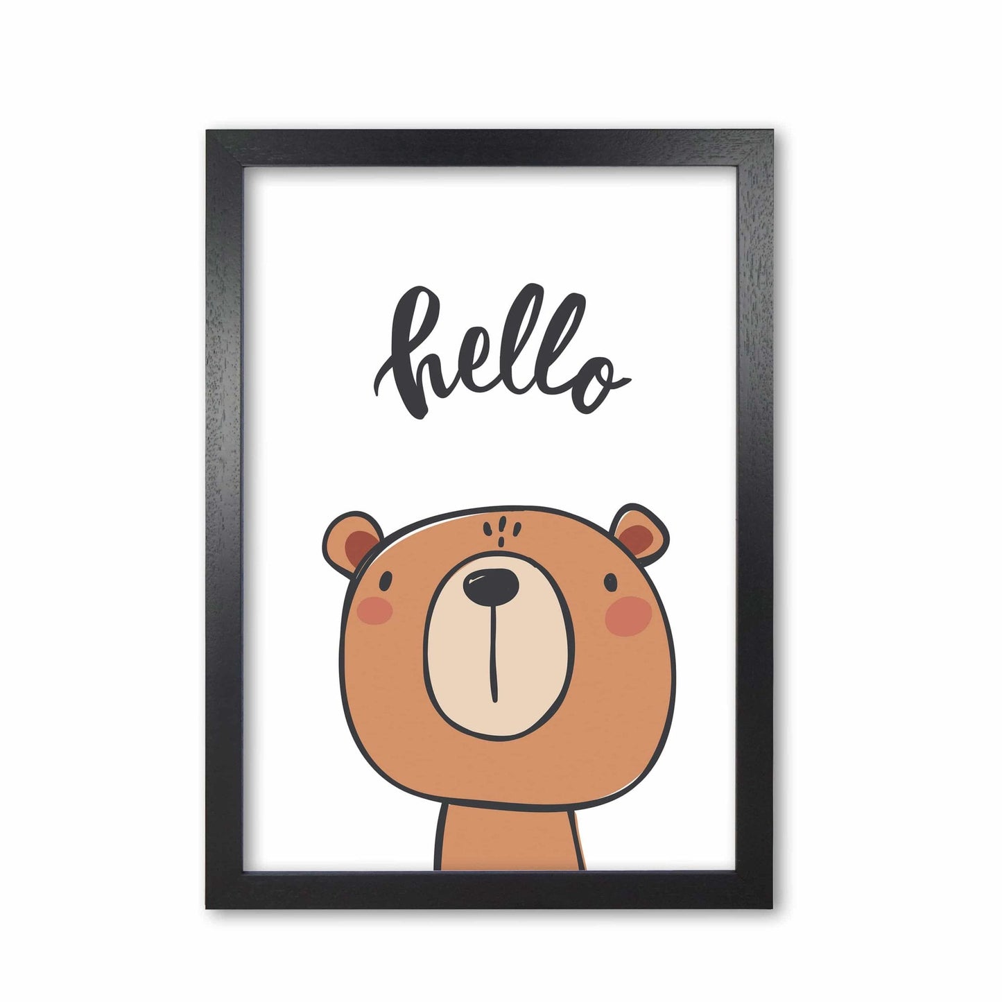 Hello bear modern fine art print