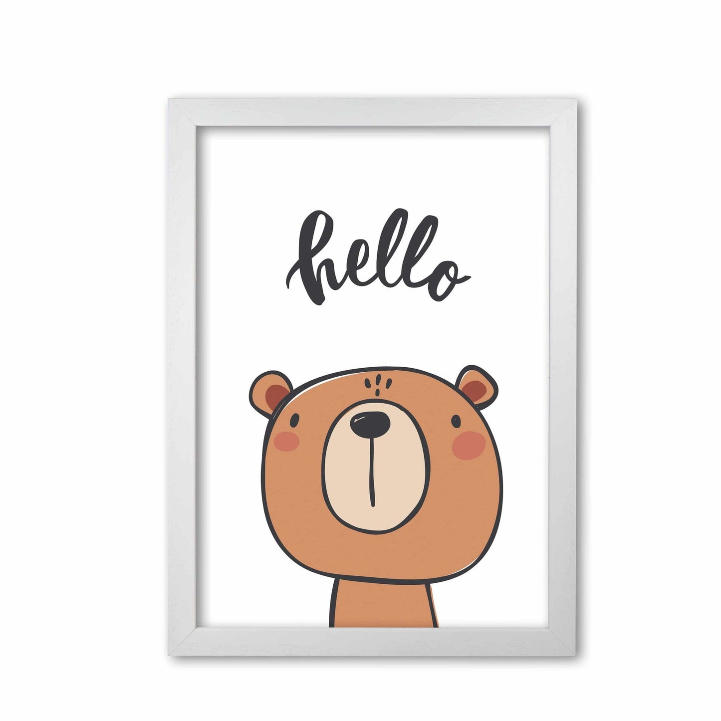 Hello bear modern fine art print