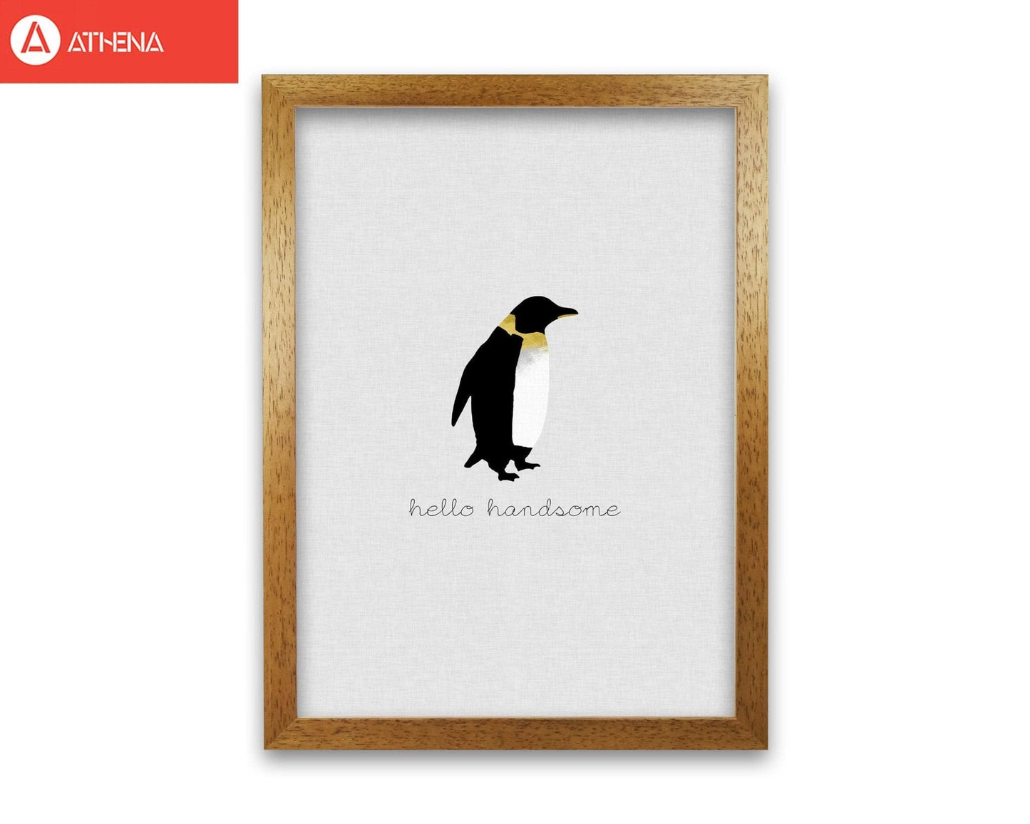 Hello handsome animal quote fine art print by orara studio