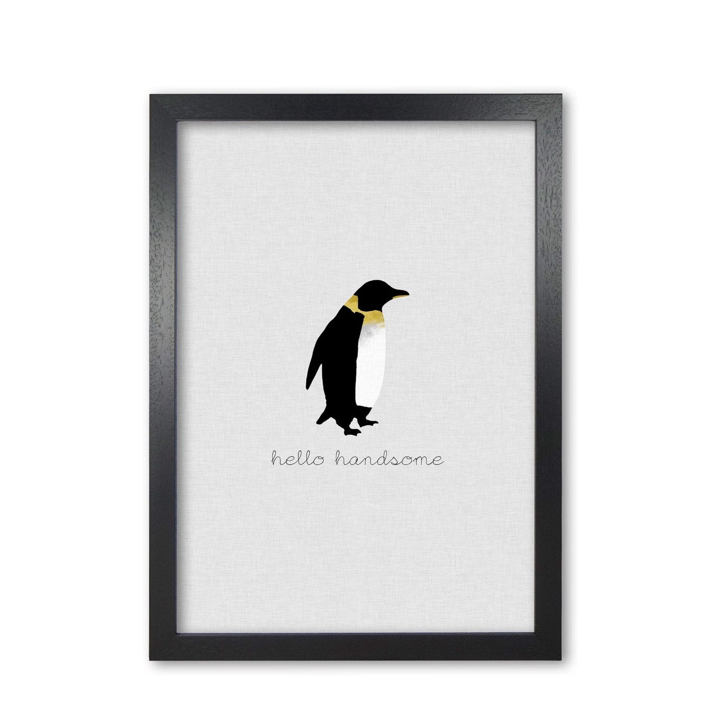 Hello handsome animal quote fine art print by orara studio