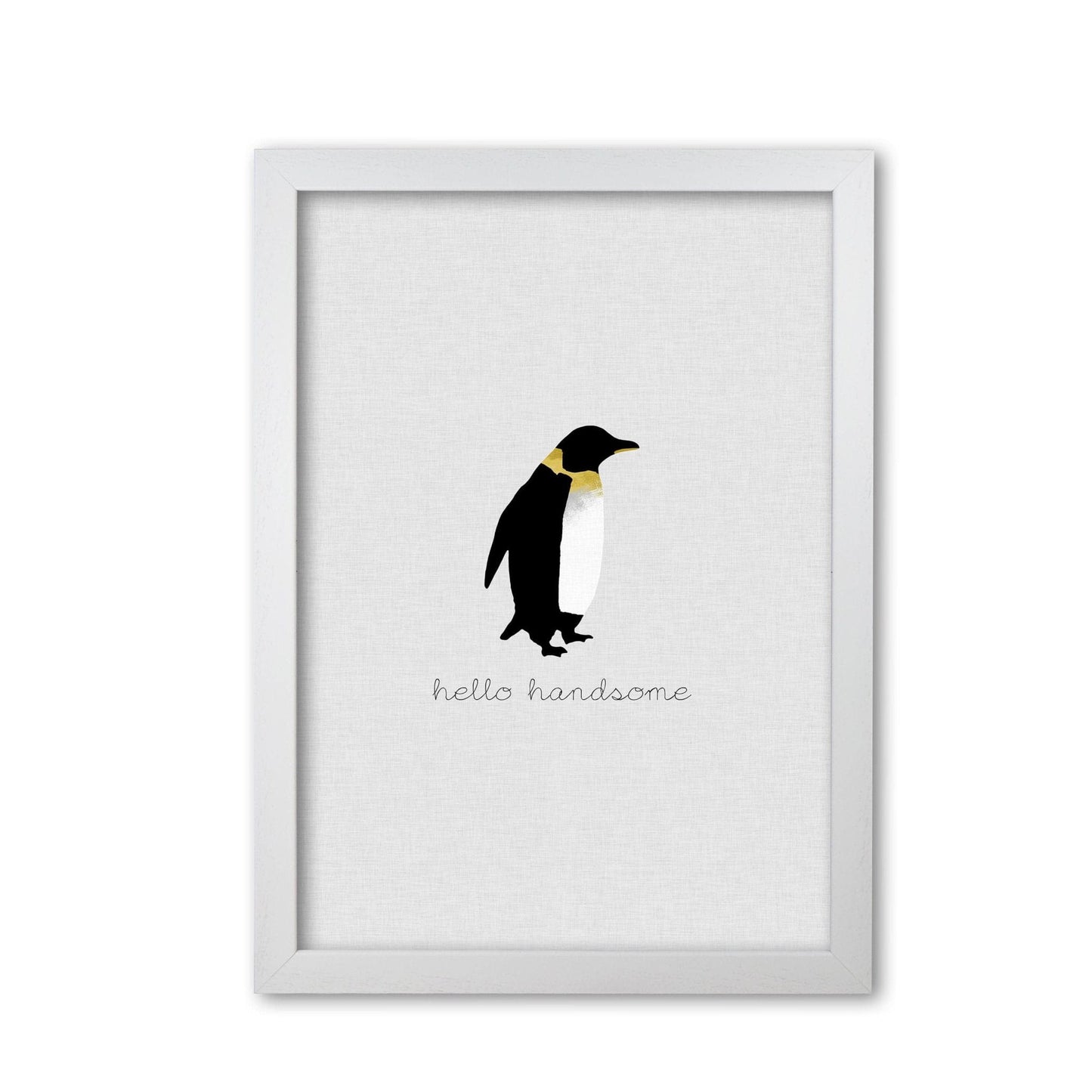 Hello handsome animal quote fine art print by orara studio