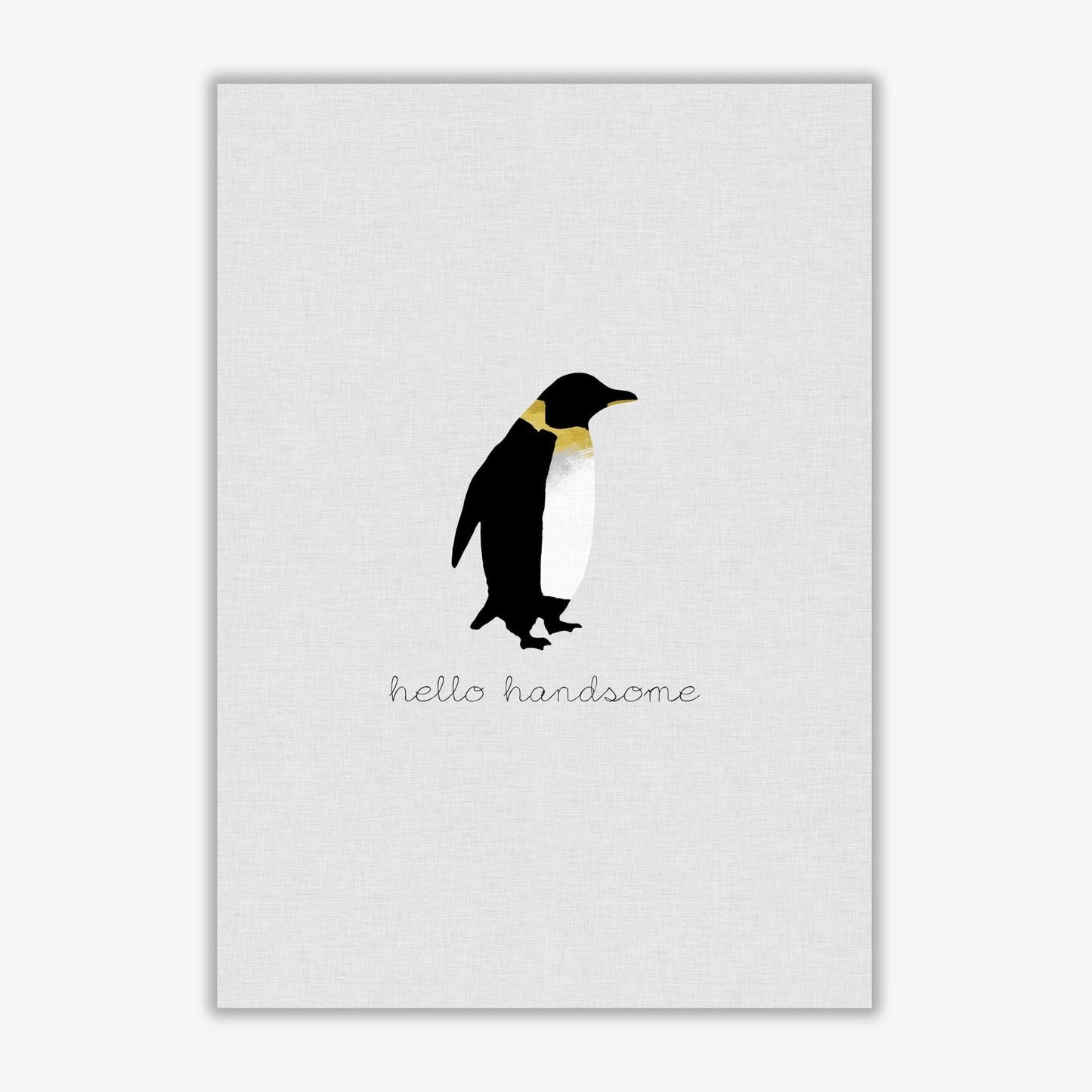Hello handsome animal quote fine art print by orara studio