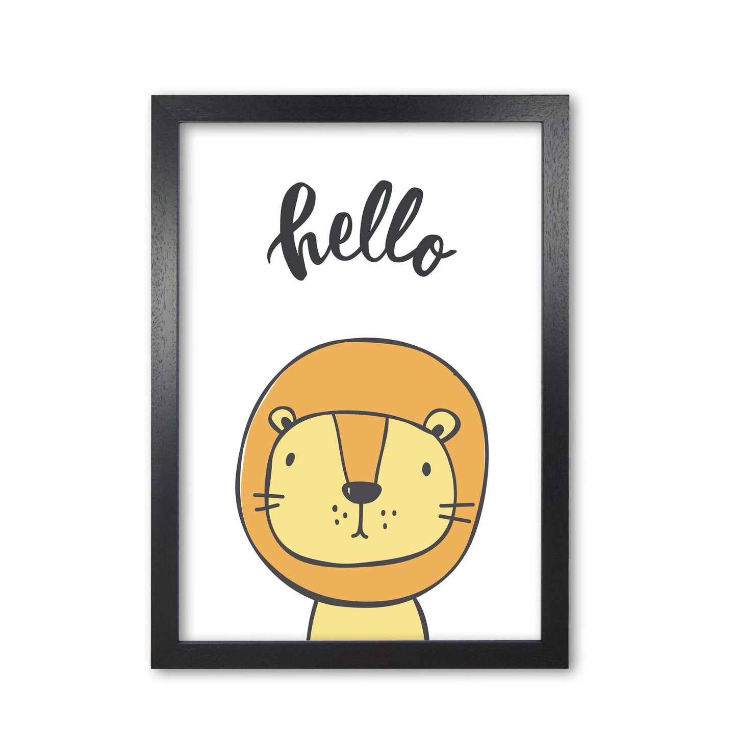 Hello lion modern fine art print