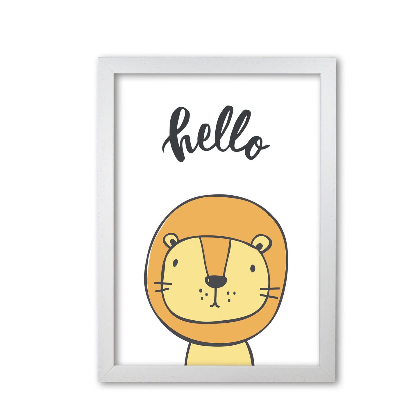 Hello lion modern fine art print