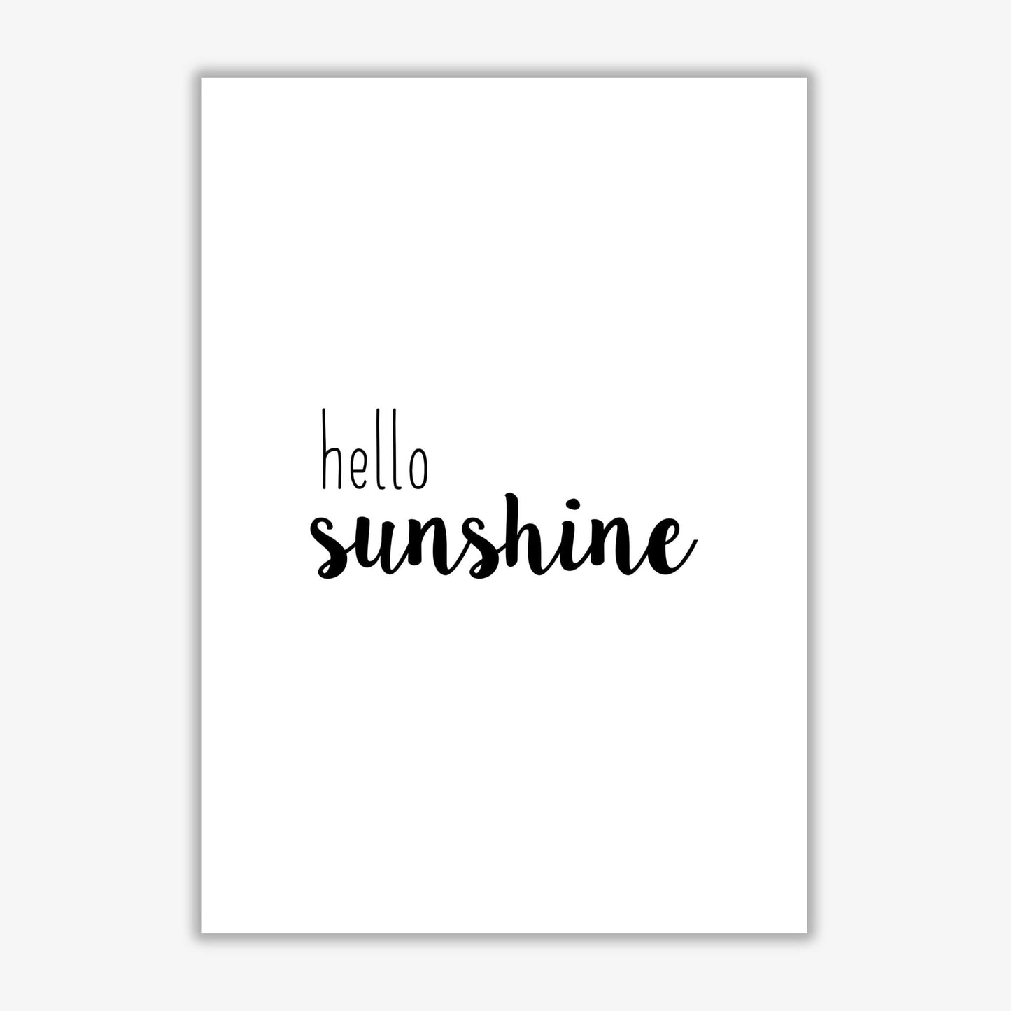 Hello sunshine quote fine art print by orara studio