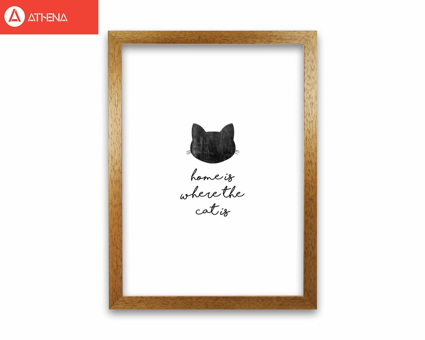 Home is where the cat is fine art print by orara studio