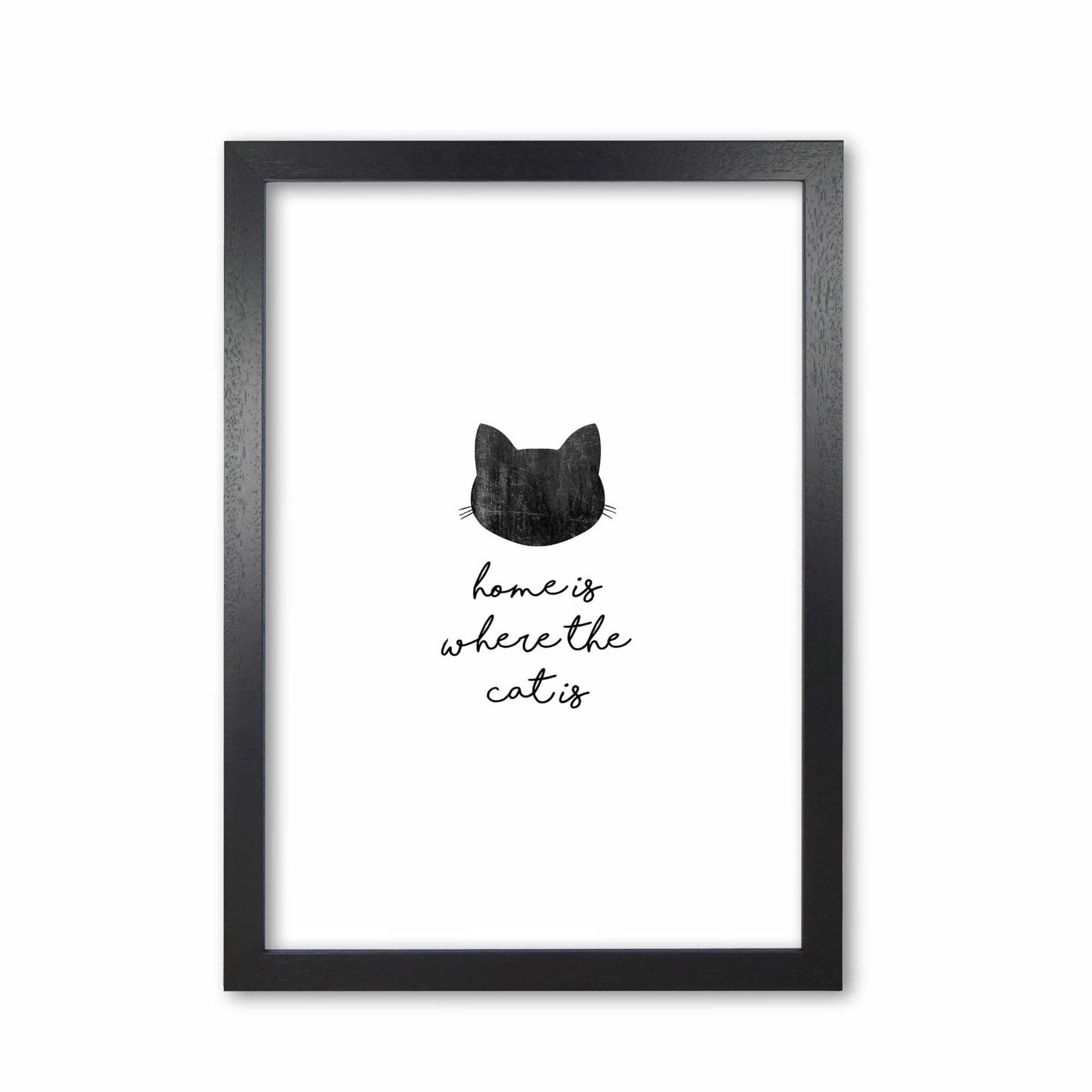Home is where the cat is fine art print by orara studio