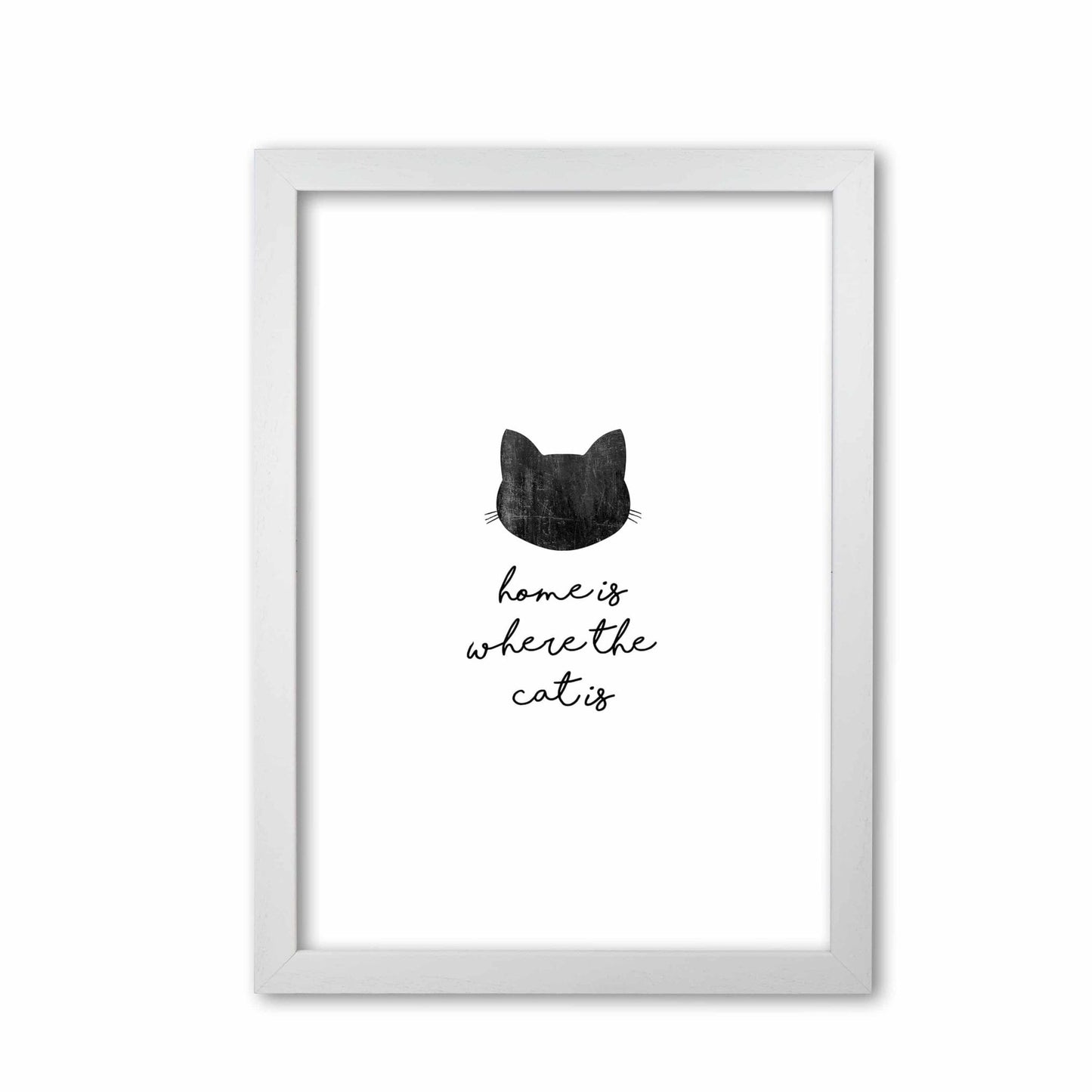 Home is where the cat is fine art print by orara studio