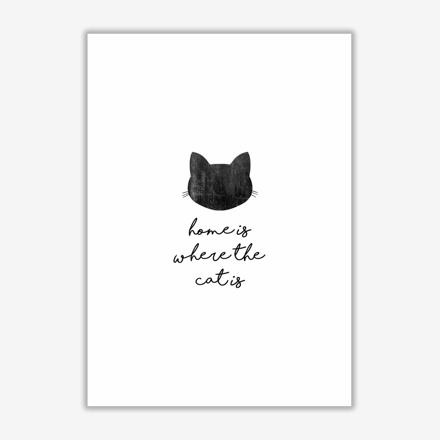 Home is where the cat is fine art print by orara studio