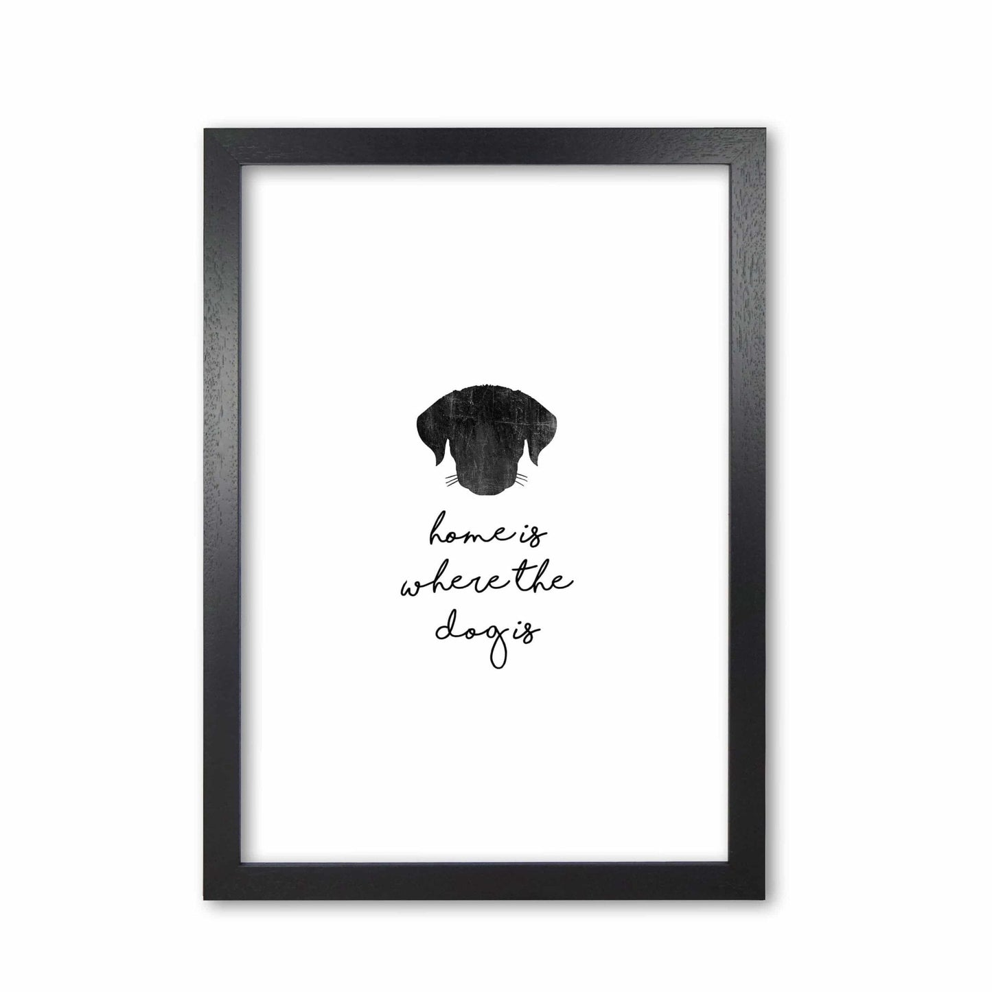 Home is where the dog is fine art print by orara studio