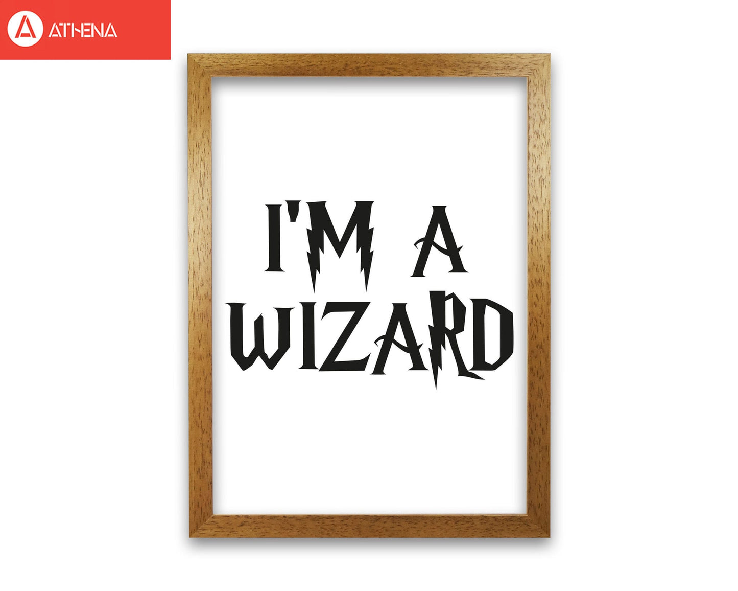 I'm a wizard modern fine art print, framed typography wall art