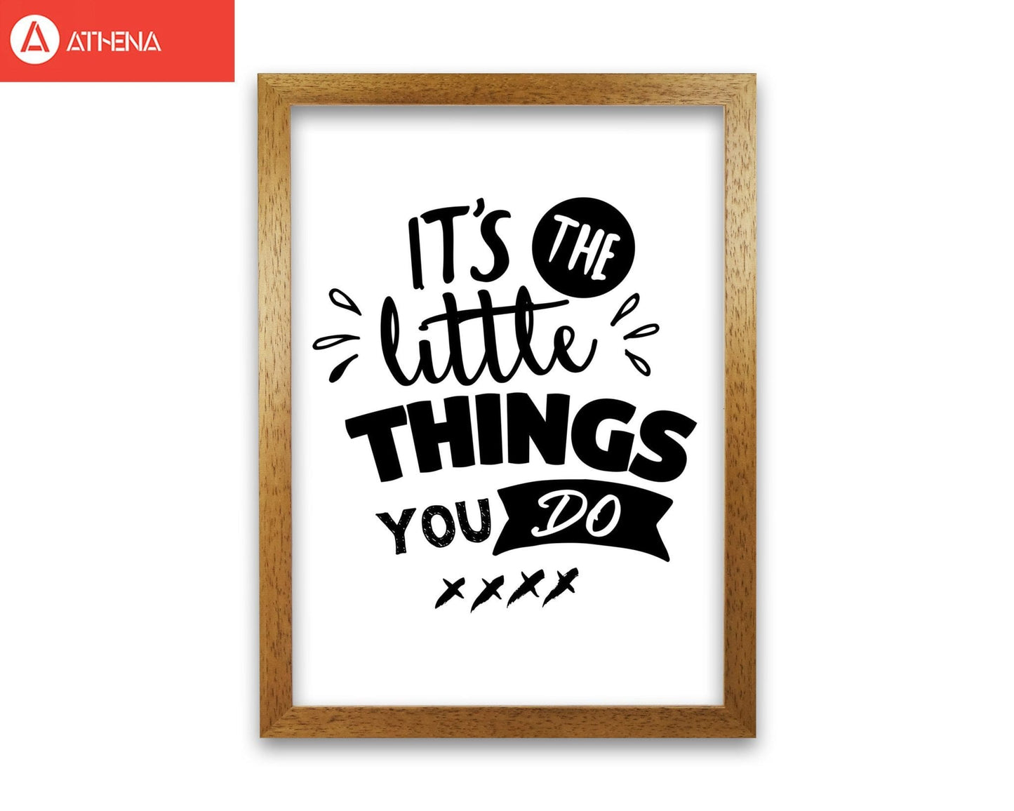 It's the little things you do modern fine art print, framed typography wall art