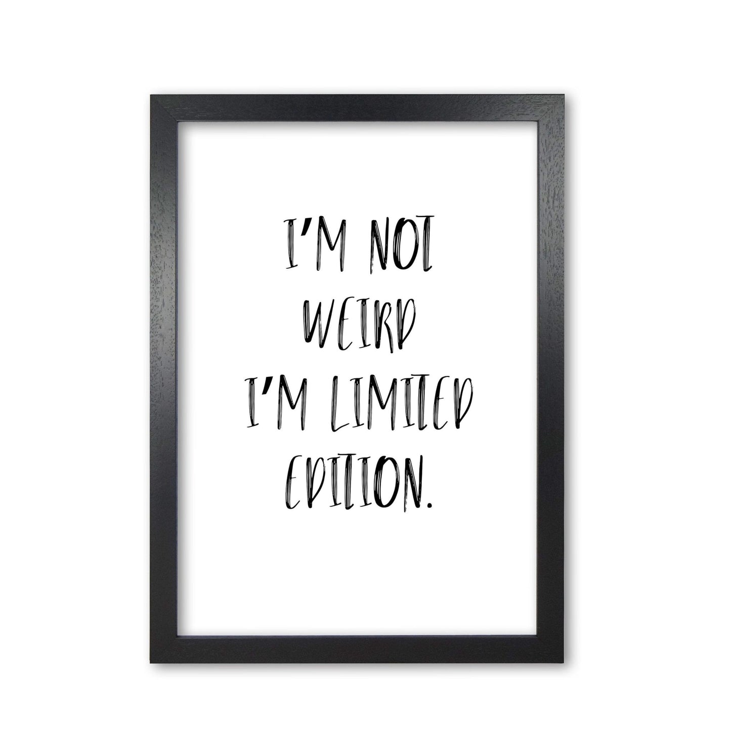 Limited edition modern fine art print, framed typography wall art