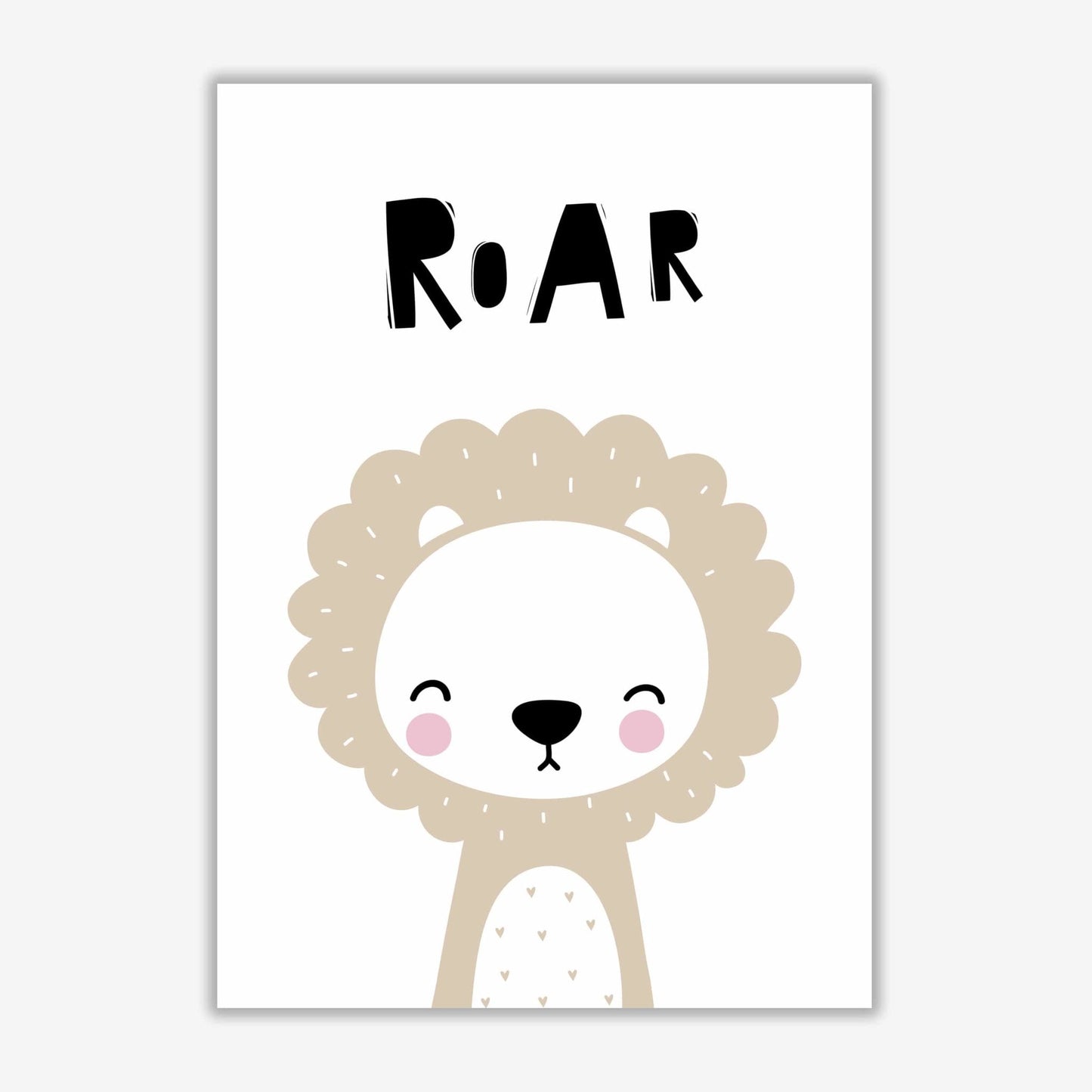 Lion roar modern fine art print