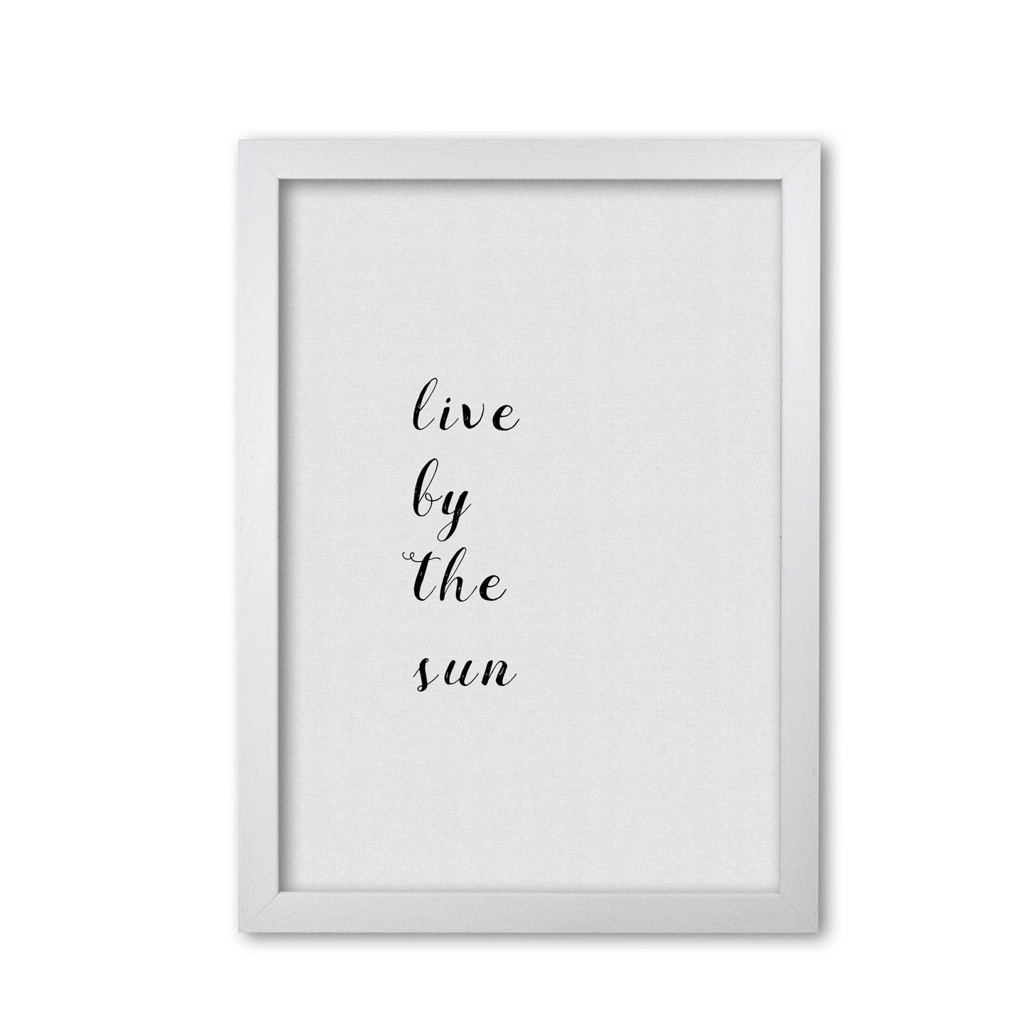 Live by the sun fine art print by orara studio