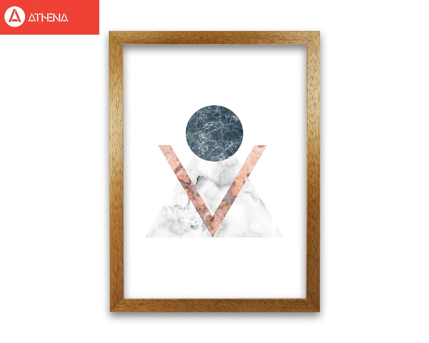 Marble triangle abstract modern fine art print