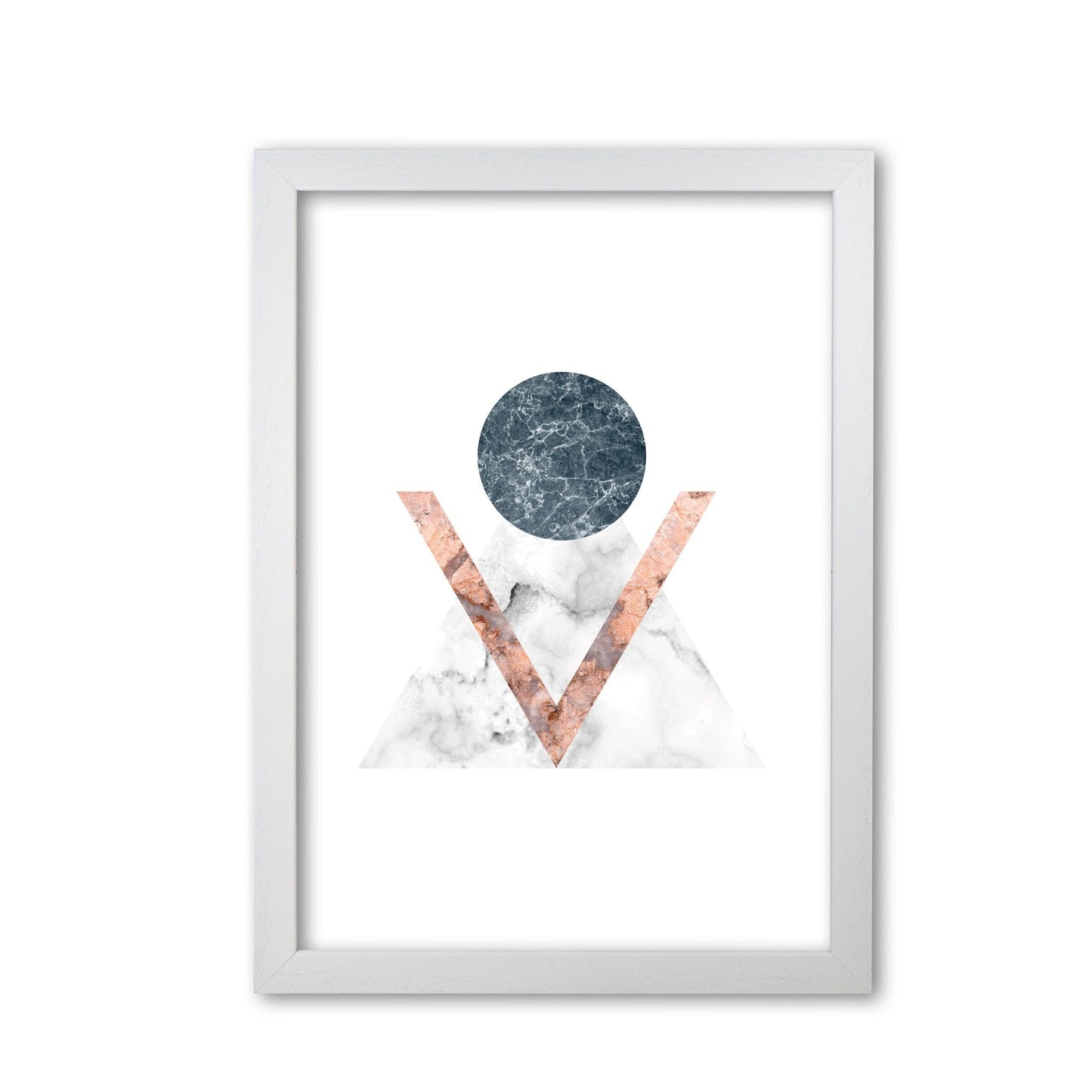 Marble triangle abstract modern fine art print