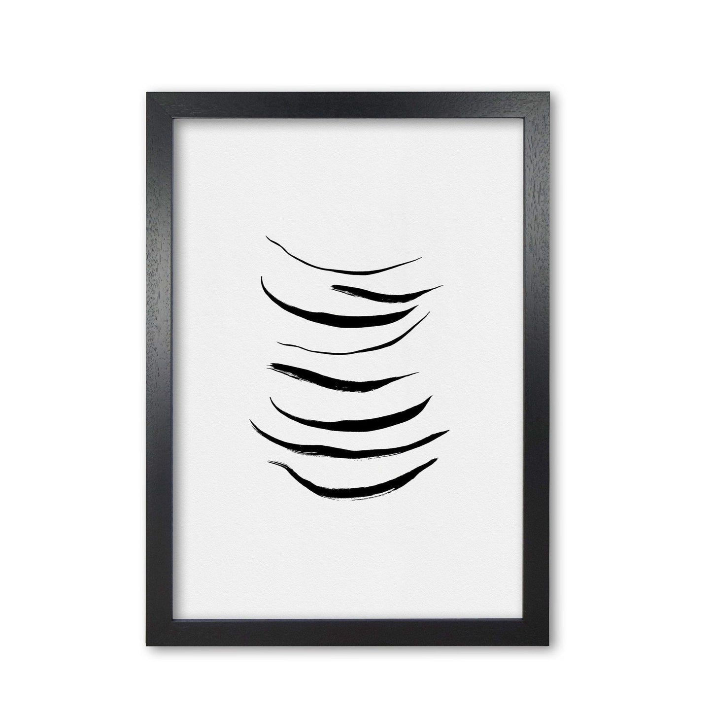 Minimalist black painting i fine art print by orara studio