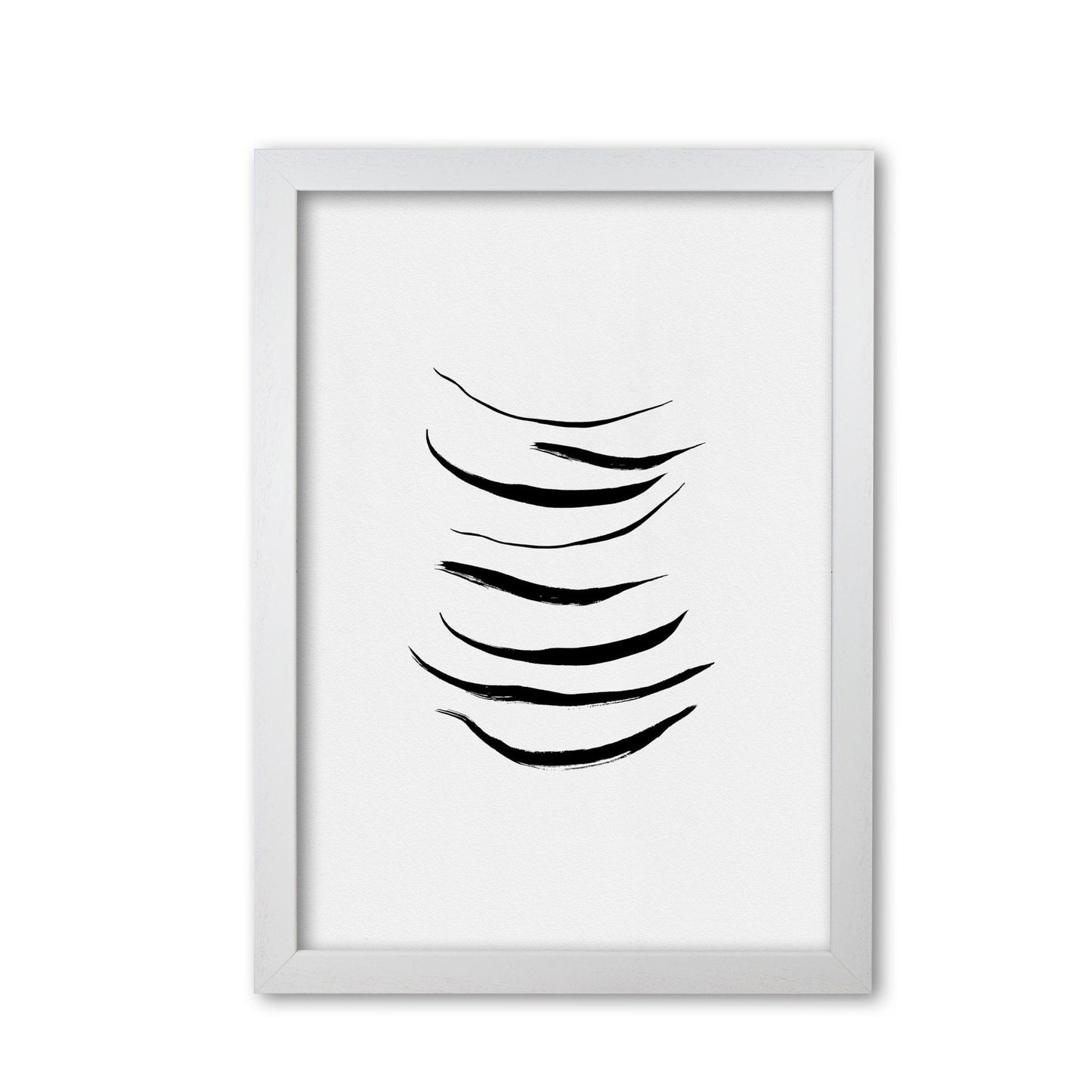 Minimalist black painting i fine art print by orara studio