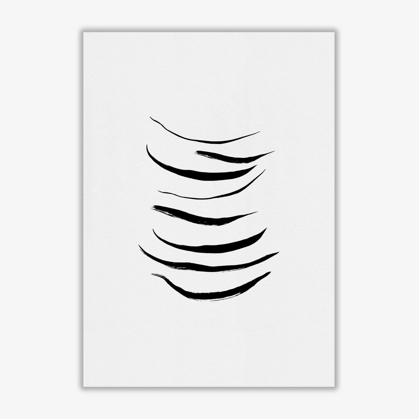 Minimalist black painting i fine art print by orara studio