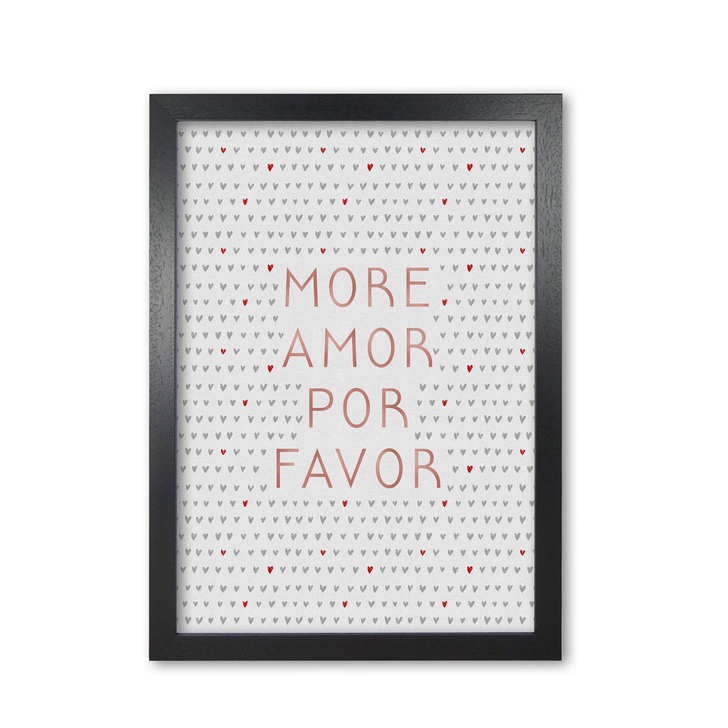More amor pink love quote fine art print by orara studio