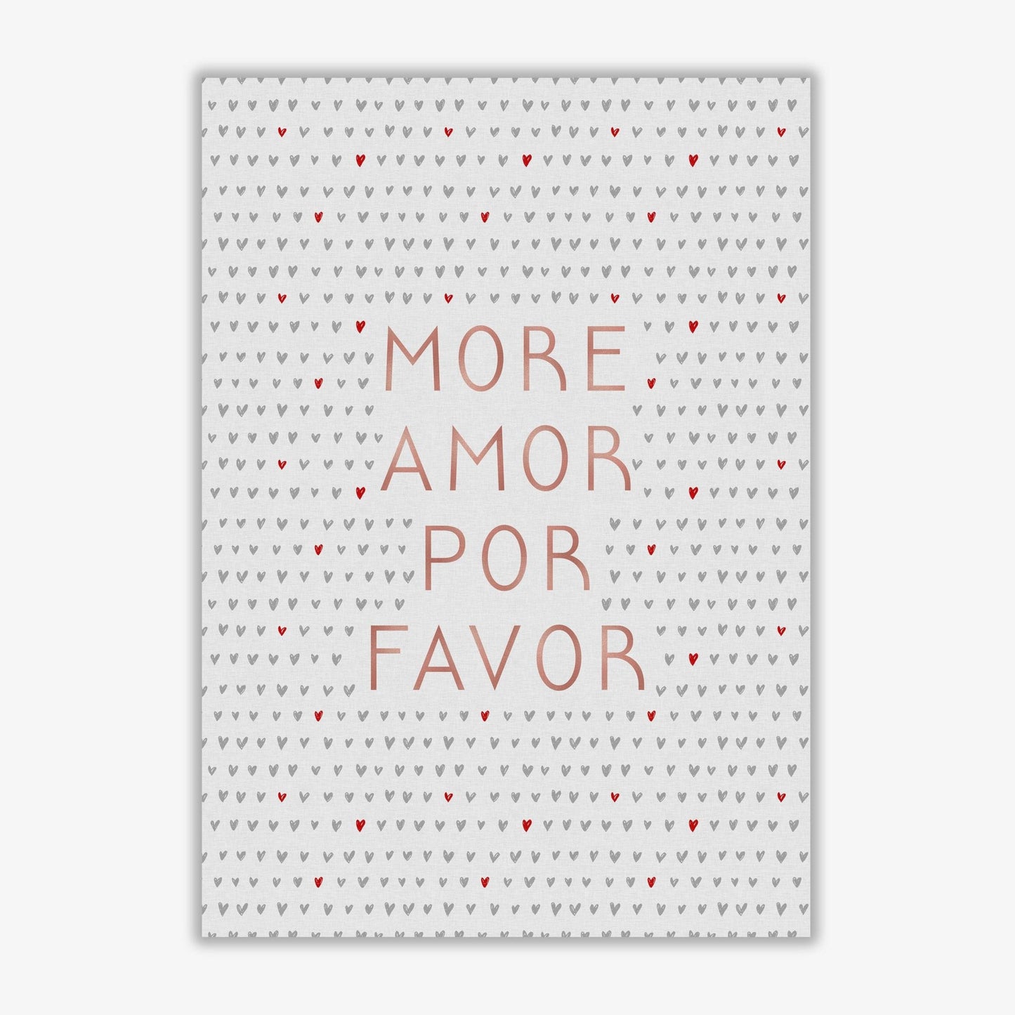 More amor pink love quote fine art print by orara studio