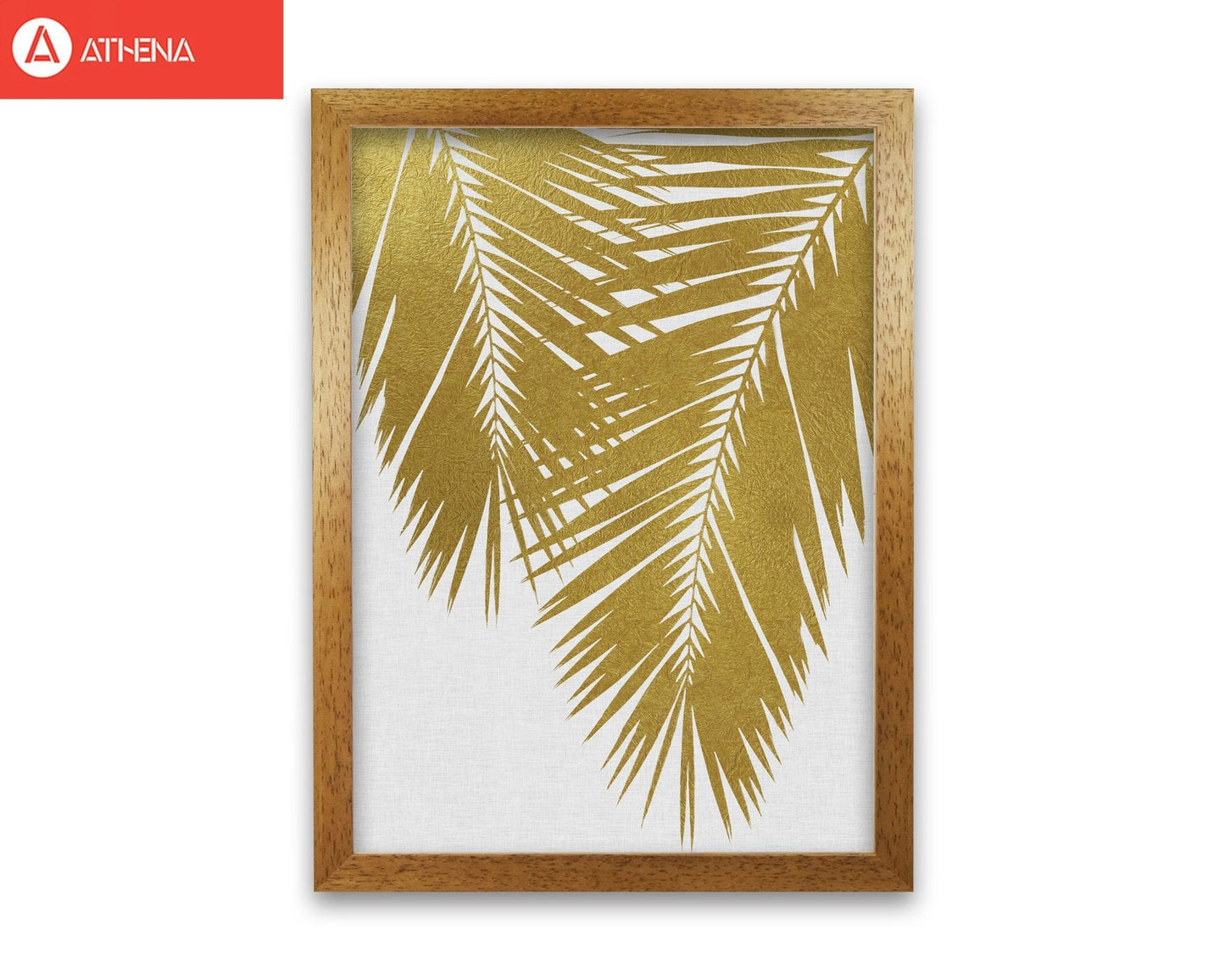 Palm leaf gold ii fine art print by orara studio, framed botanical & nature art print