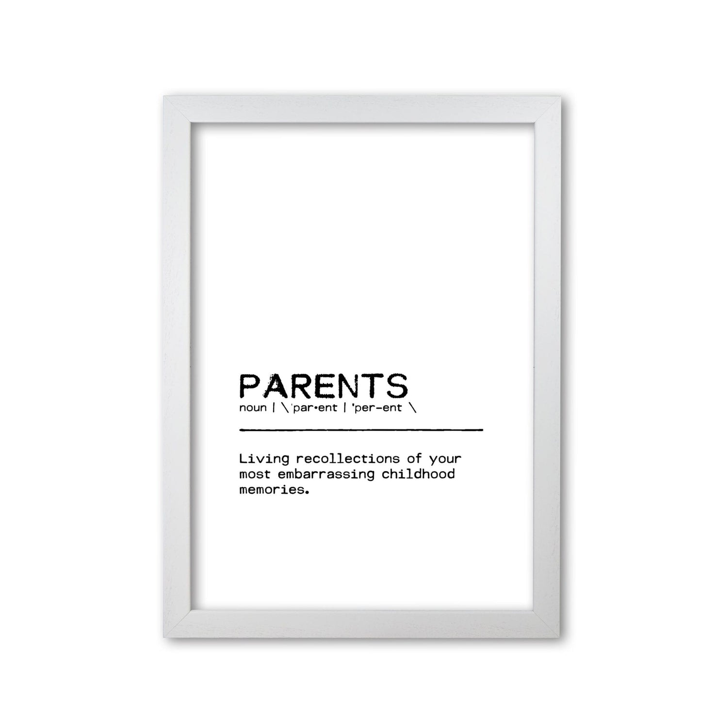 Parents memories definition quote fine art print by orara studio