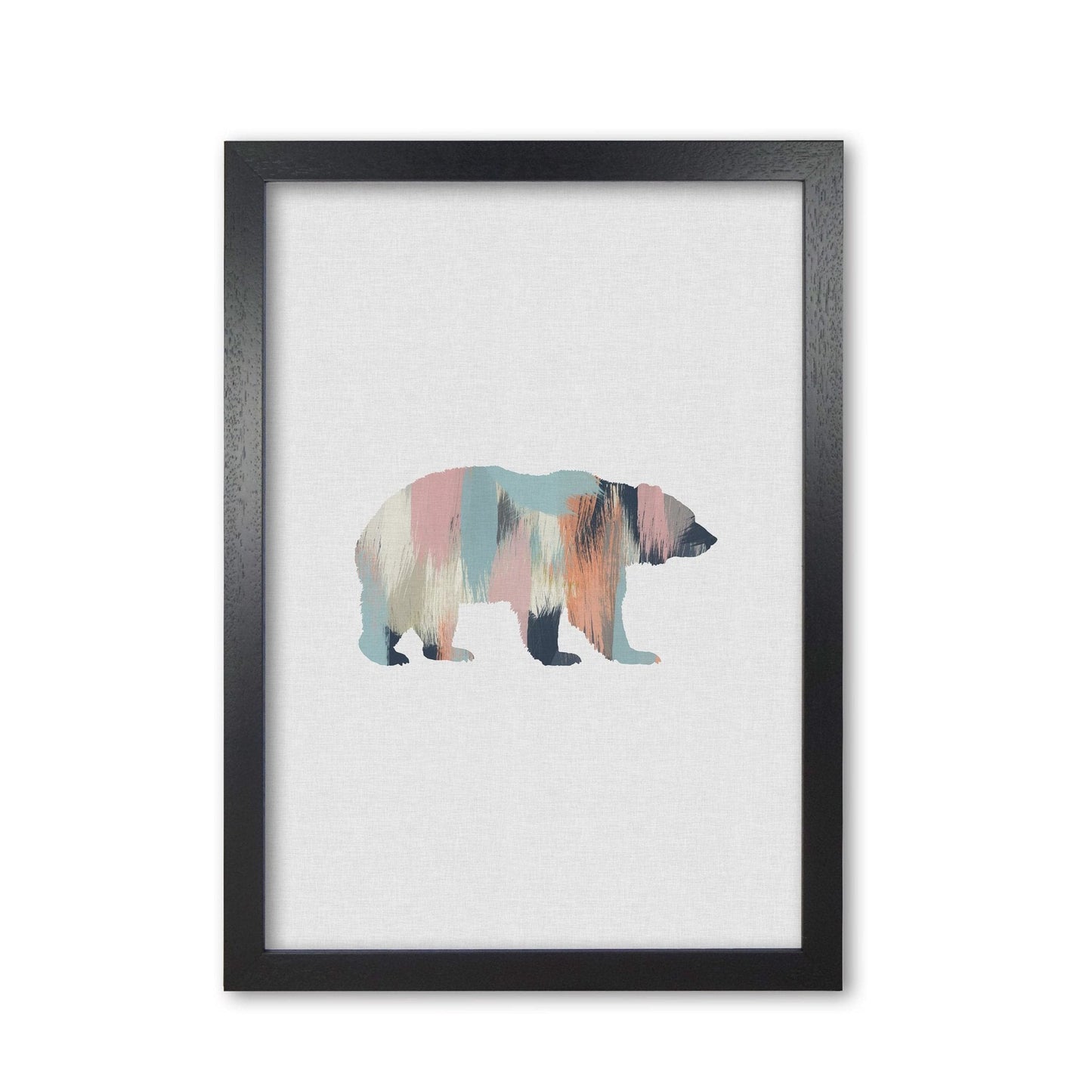 Pastel bear fine art print by orara studio