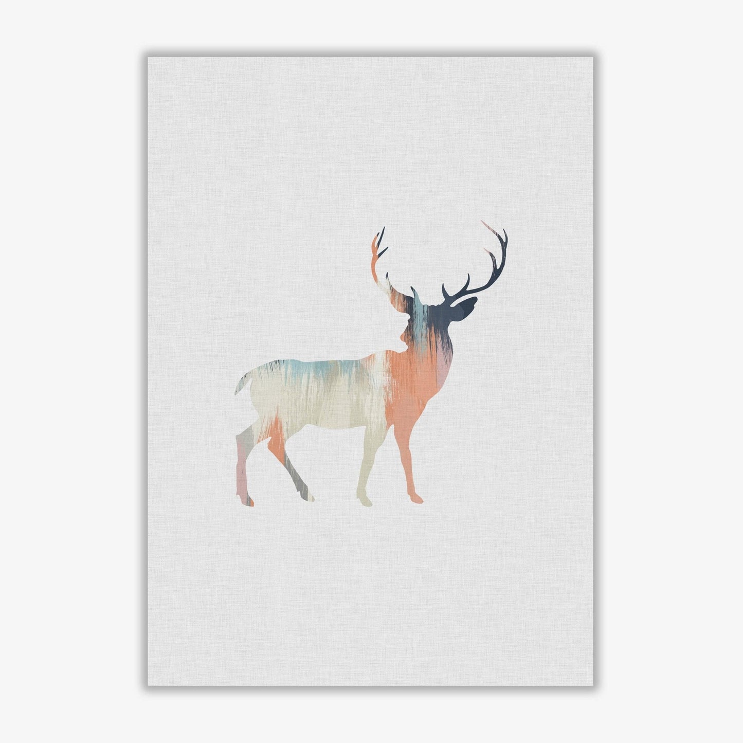 Pastel deer i fine art print by orara studio