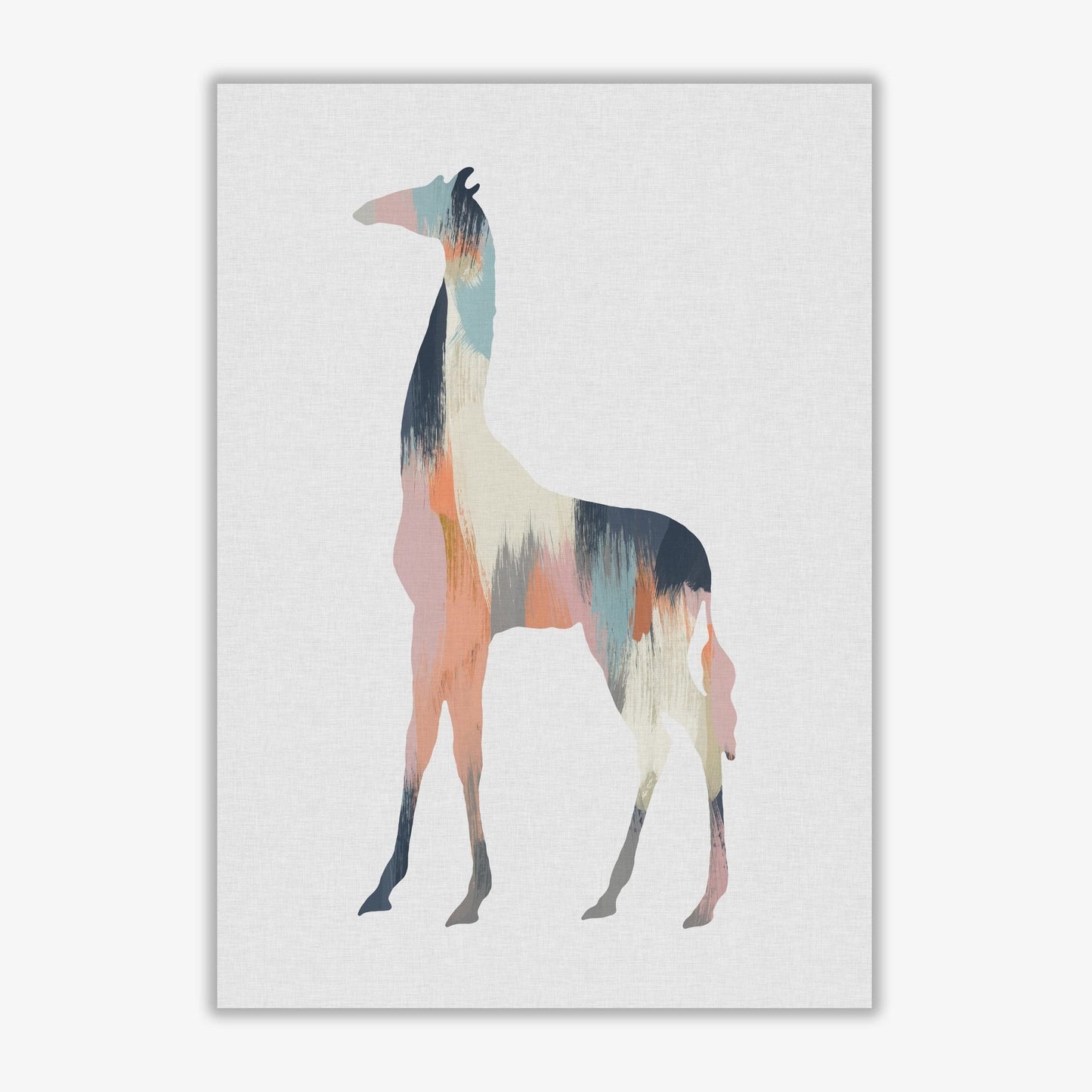 Pastel giraffe fine art print by orara studio