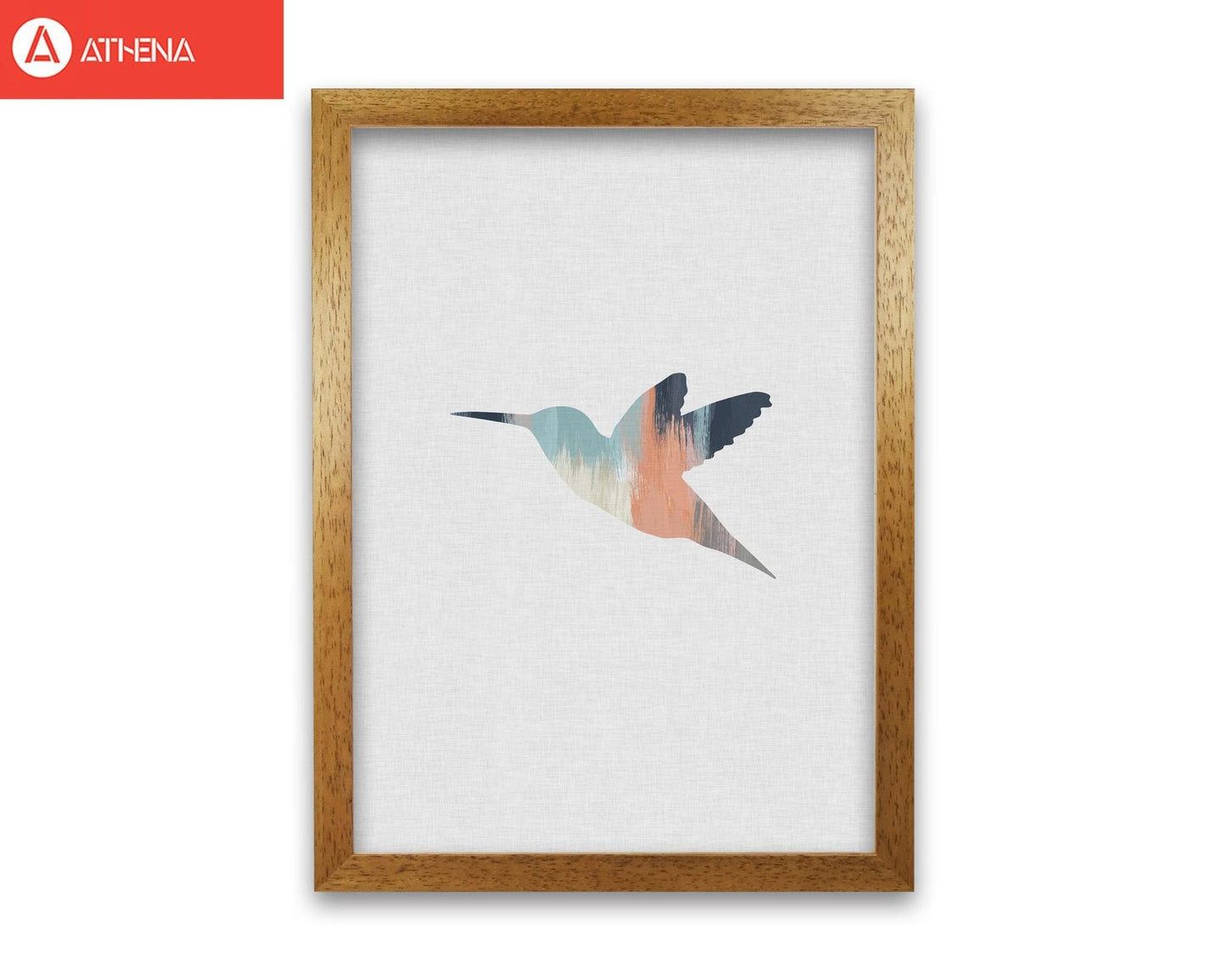 Pastel hummingbird i fine art print by orara studio