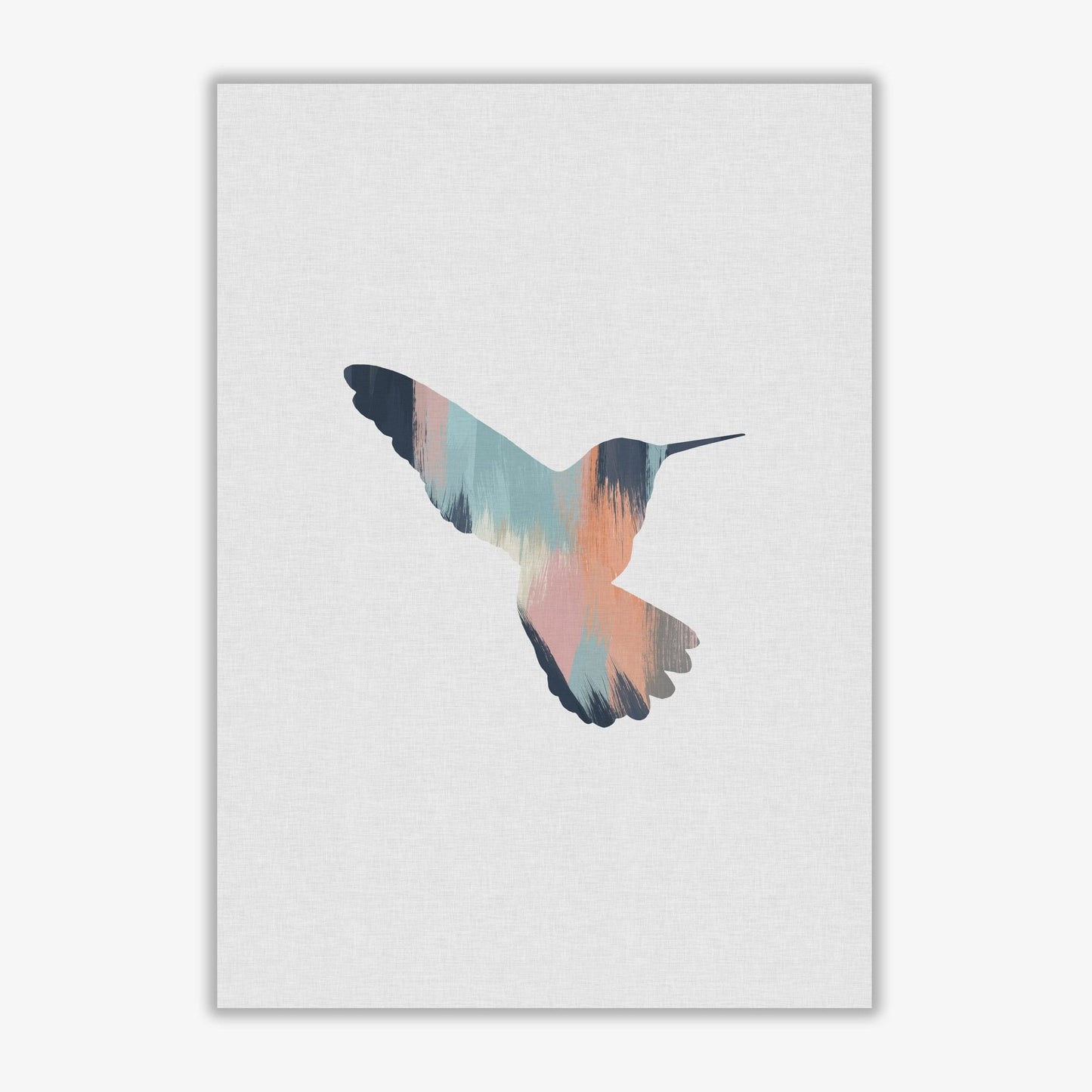 Pastel hummingbird ii fine art print by orara studio