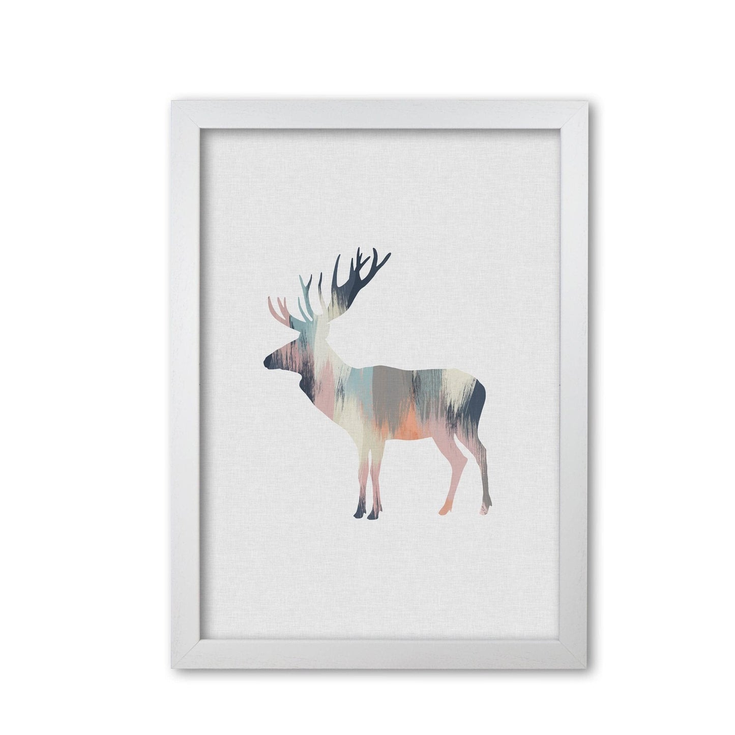 Pastel moose fine art print by orara studio