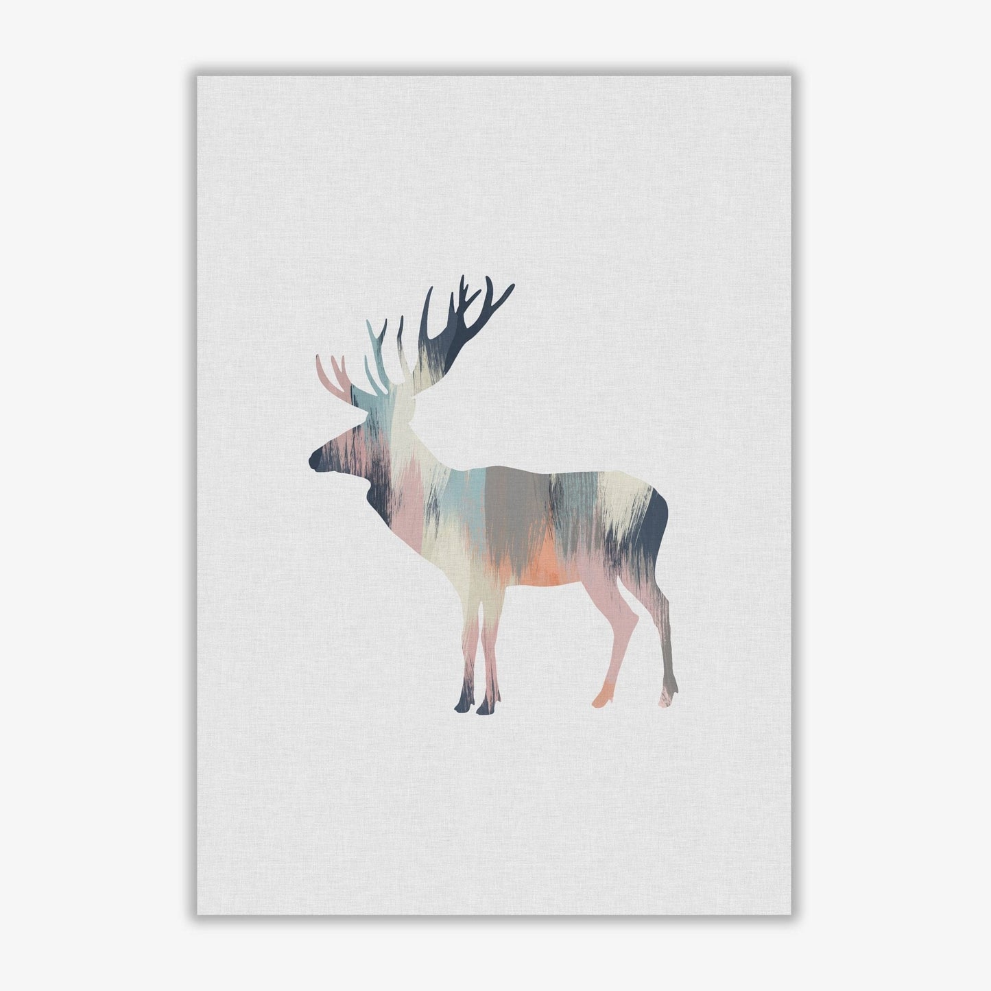 Pastel moose fine art print by orara studio