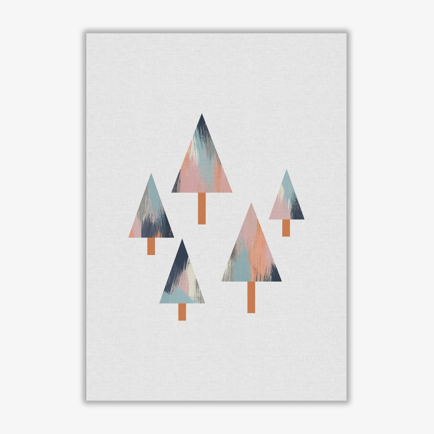 Pastel trees fine art print by orara studio, framed botanical & nature art print