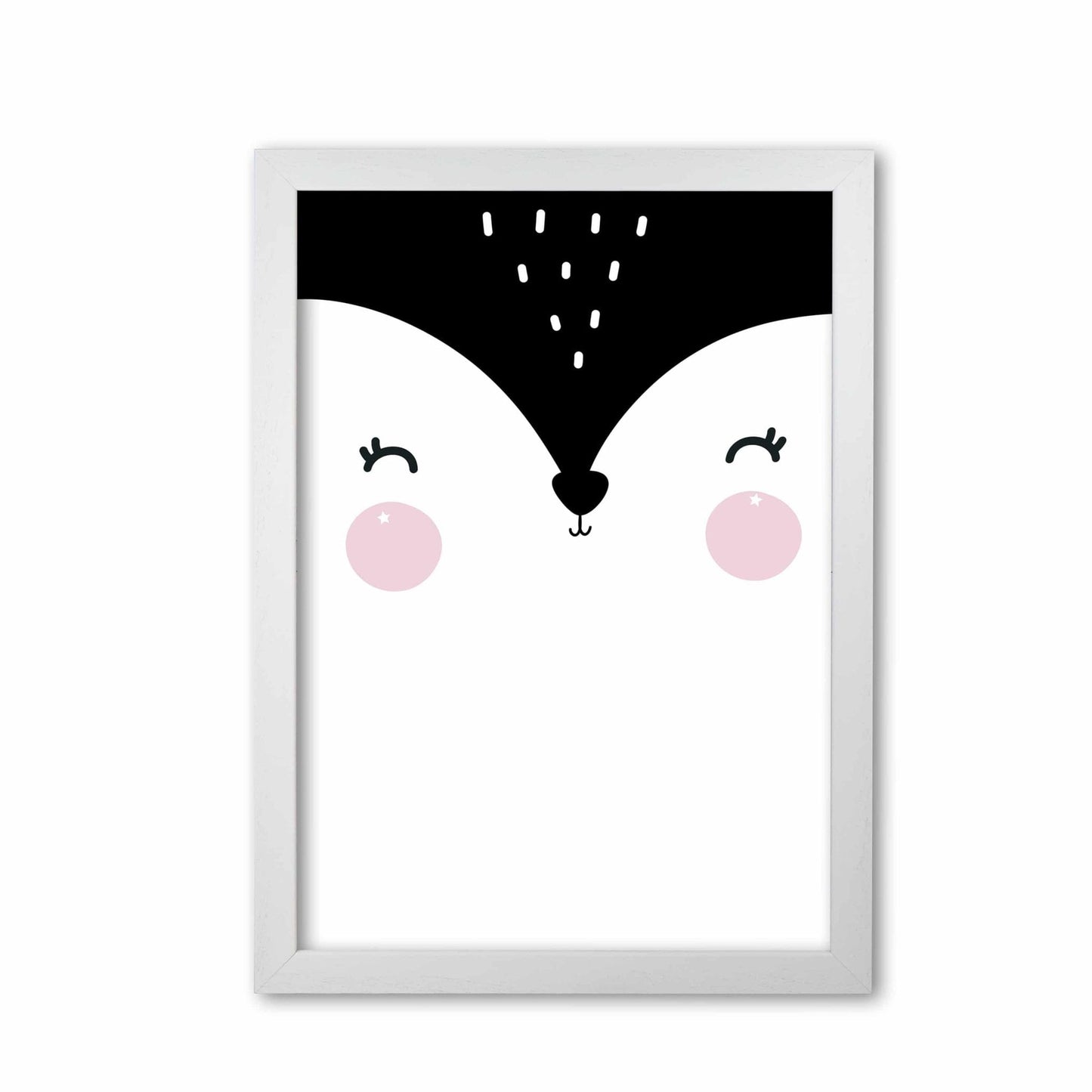 Penguin face scandi modern fine art print