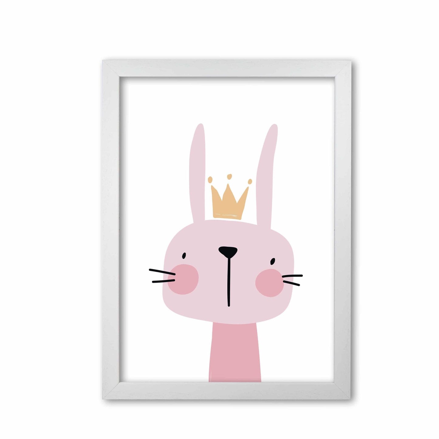 Pink bunny modern fine art print
