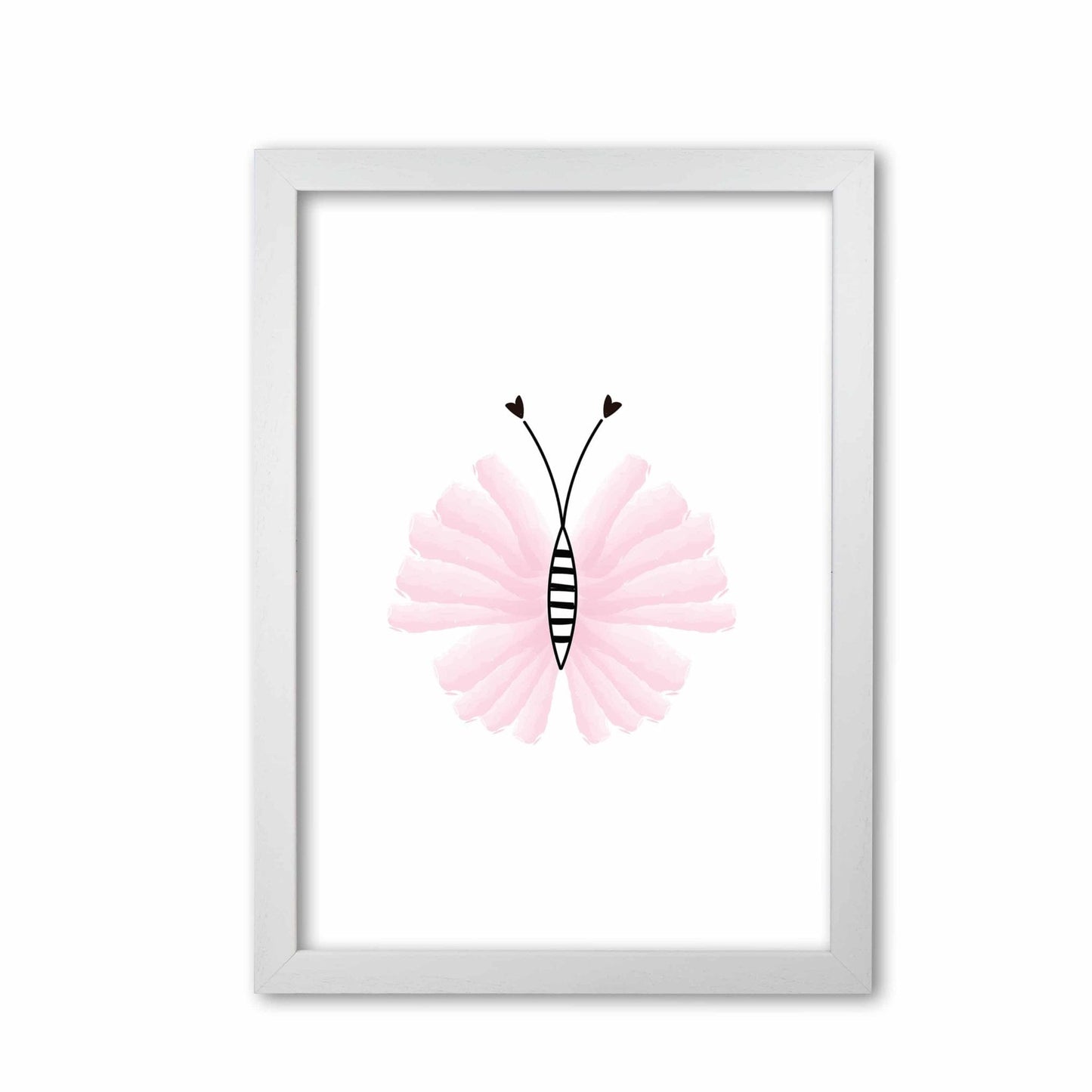 Pink butterfly modern fine art print