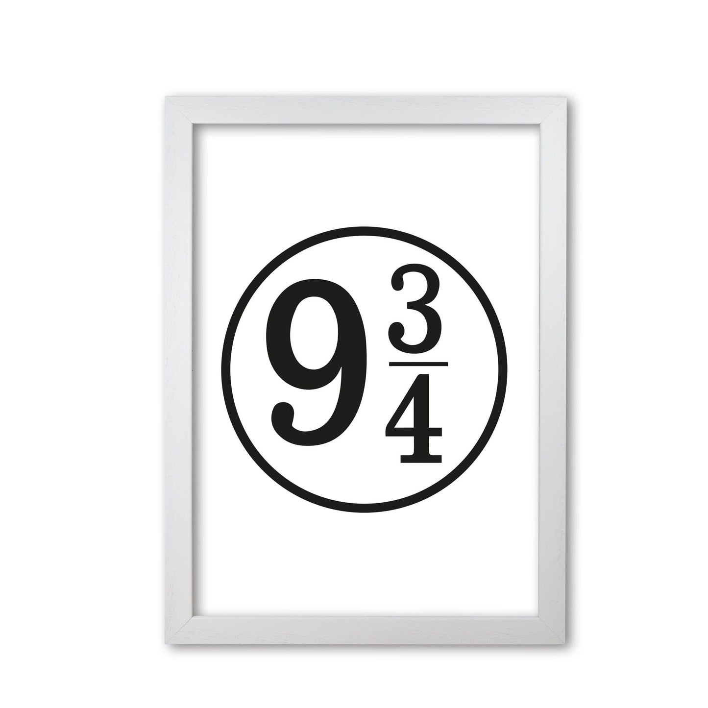 Platform 9 and 3/4 modern fine art print, framed typography wall art
