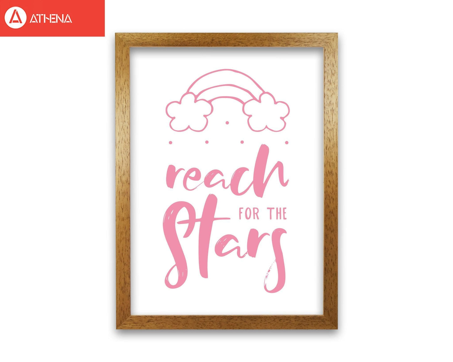 Reach for the stars pink modern fine art print