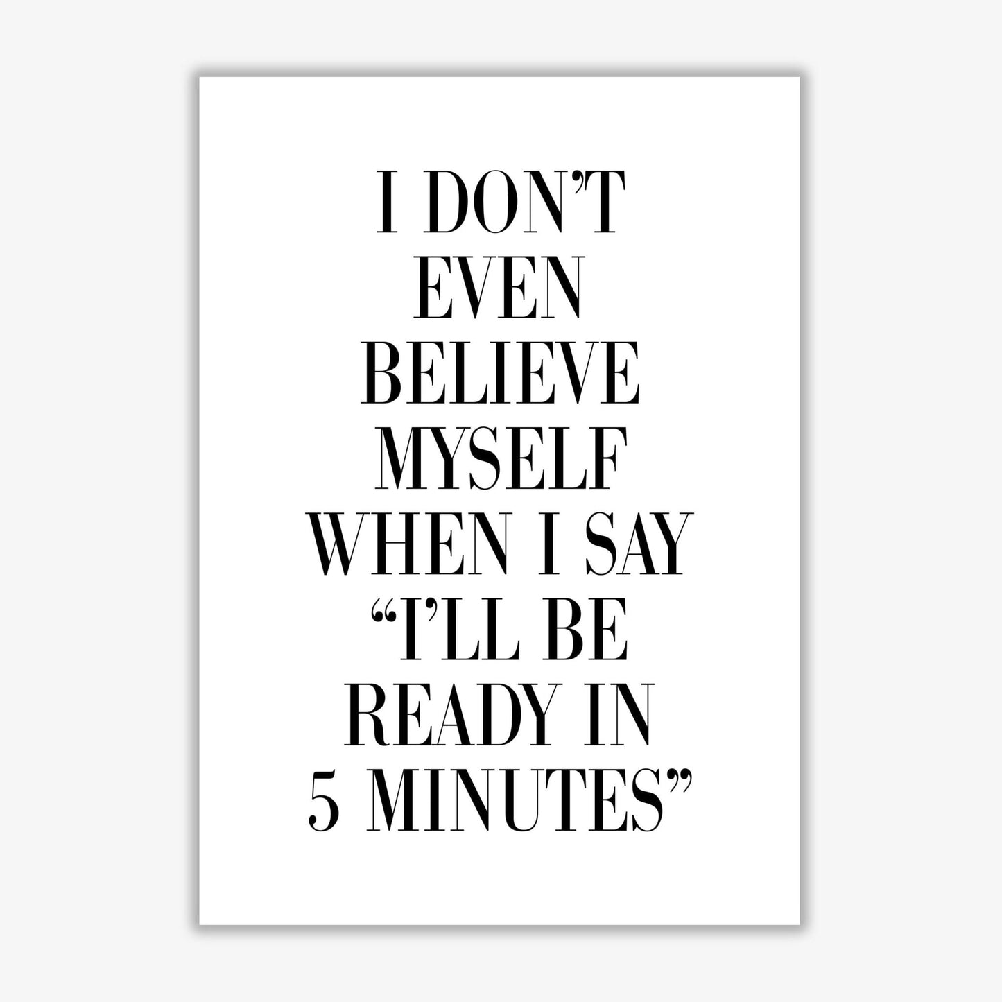 Ready in 5 minutes modern fine art print