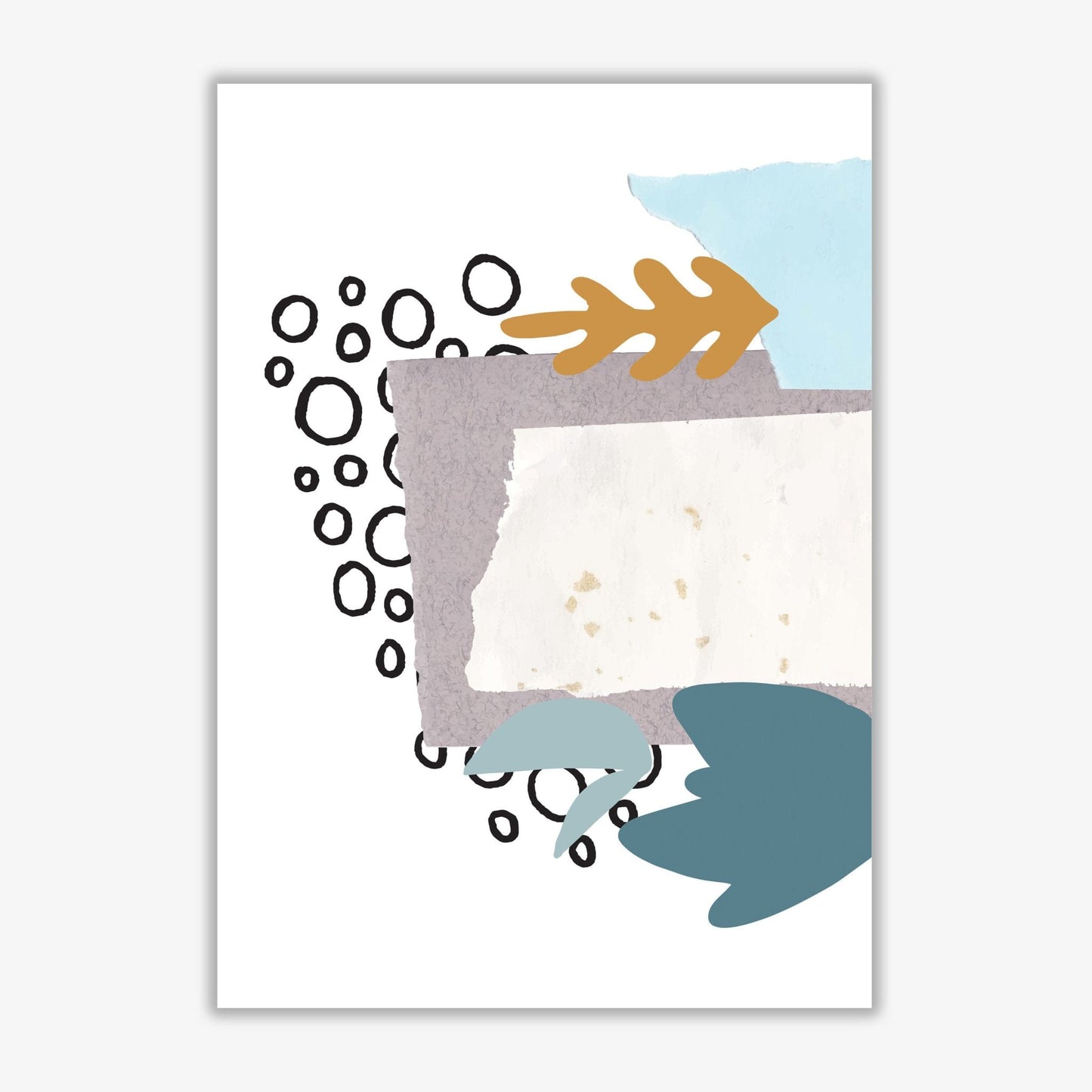 Reef shapes abstract 2 modern fine art print