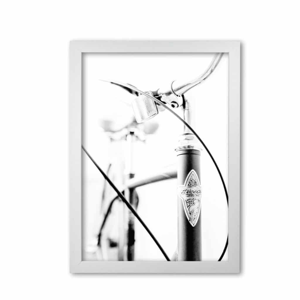 Retro bike frame modern fine art print