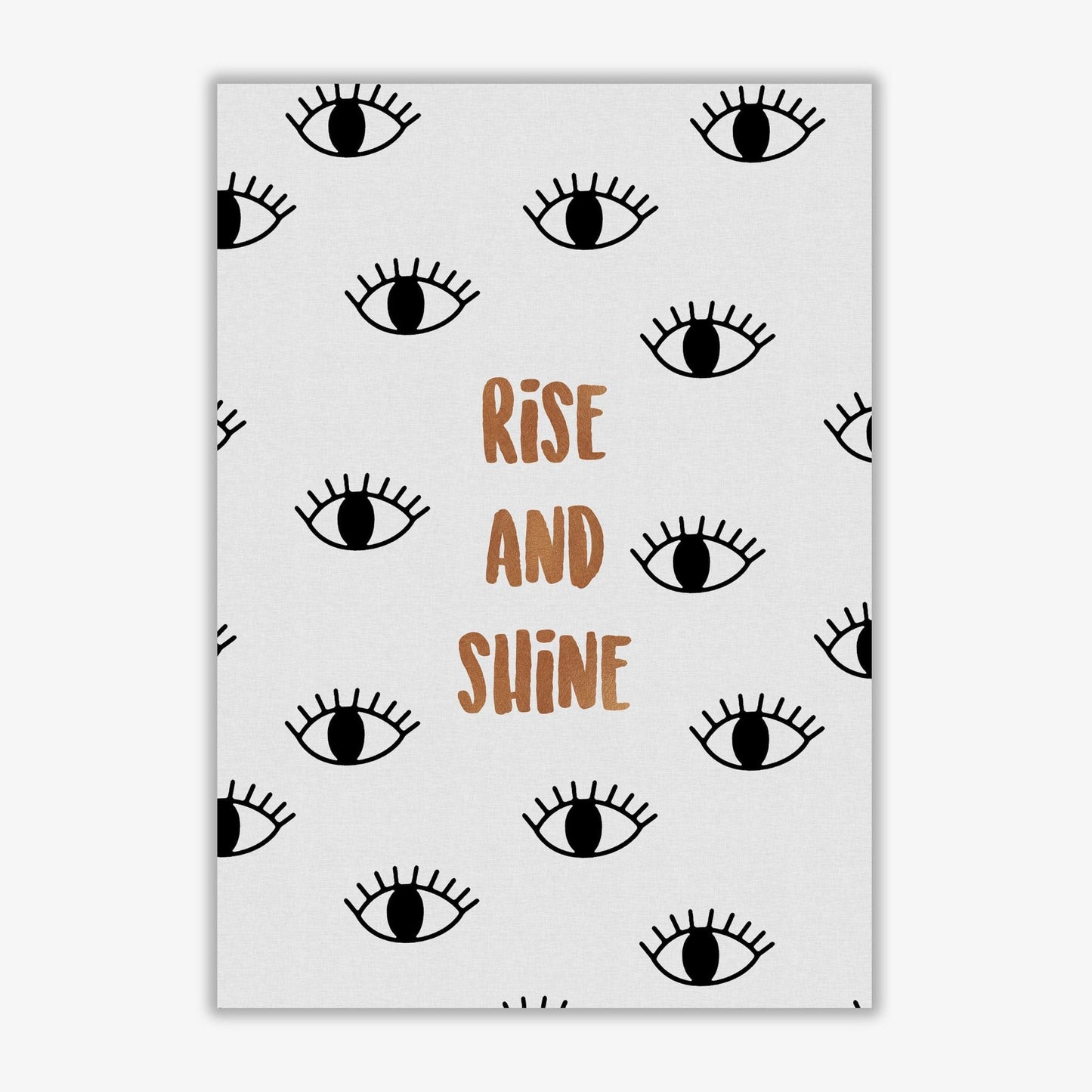 Rise & shine bedroom quote fine art print by orara studio
