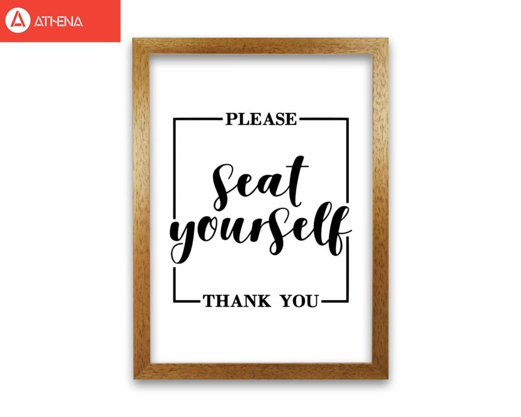 Seat yourself, bathroom modern fine art print, framed bathroom wall art